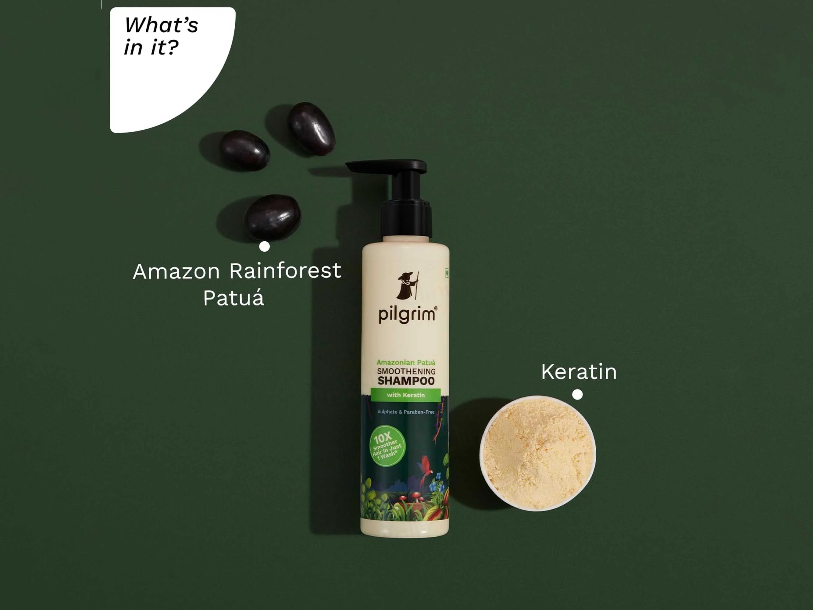 Pilgrim Patuá & Keratin Smoothening Shampoo - Image 4