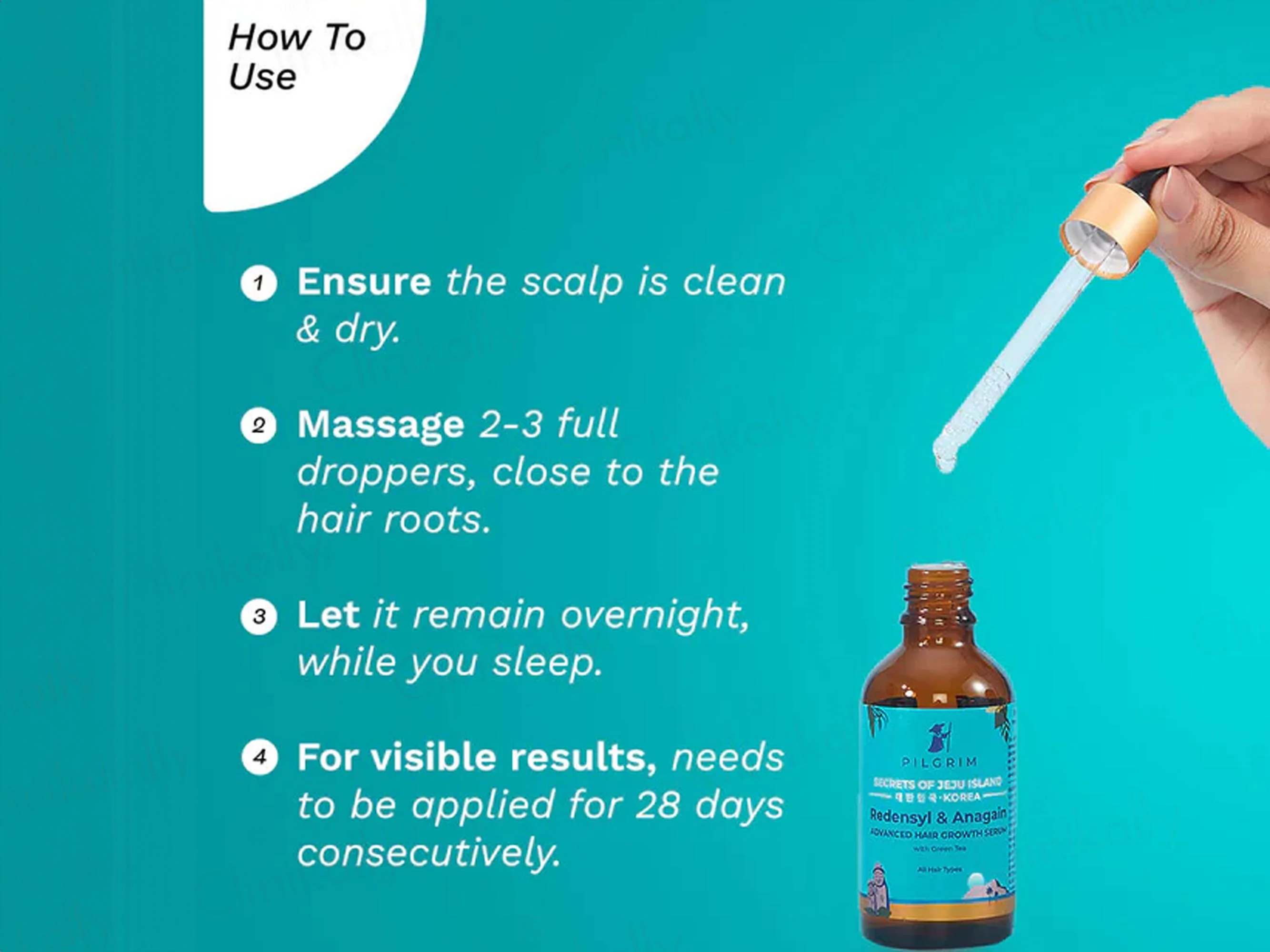 Pilgrim Redensyl & Anagain Advanced Hair Growth Serum With Green Tea - Image 5
