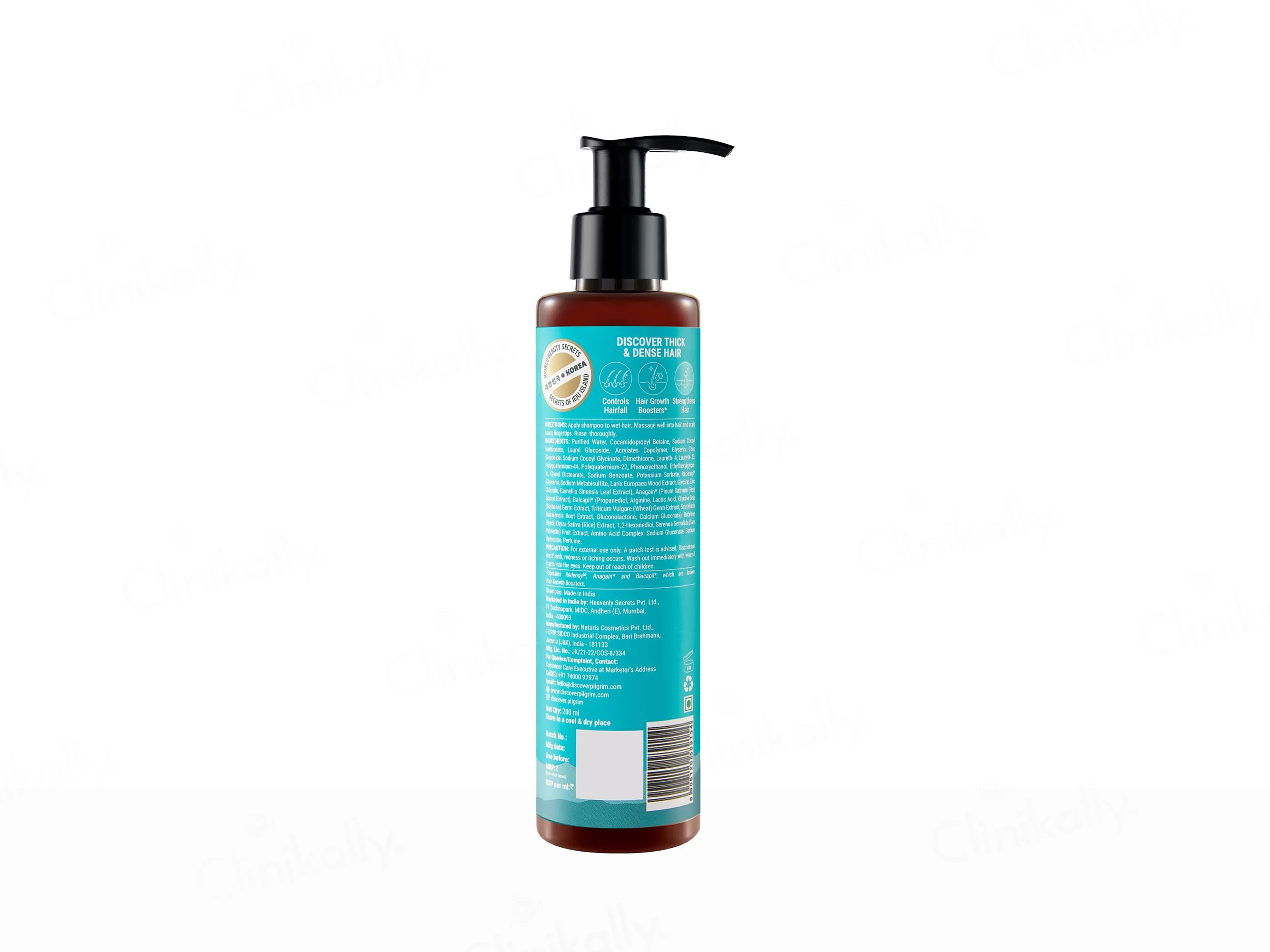 Pilgrim Redensyl & Anagain Hairfall Control Shampoo With Korean Black Rice - Image 7