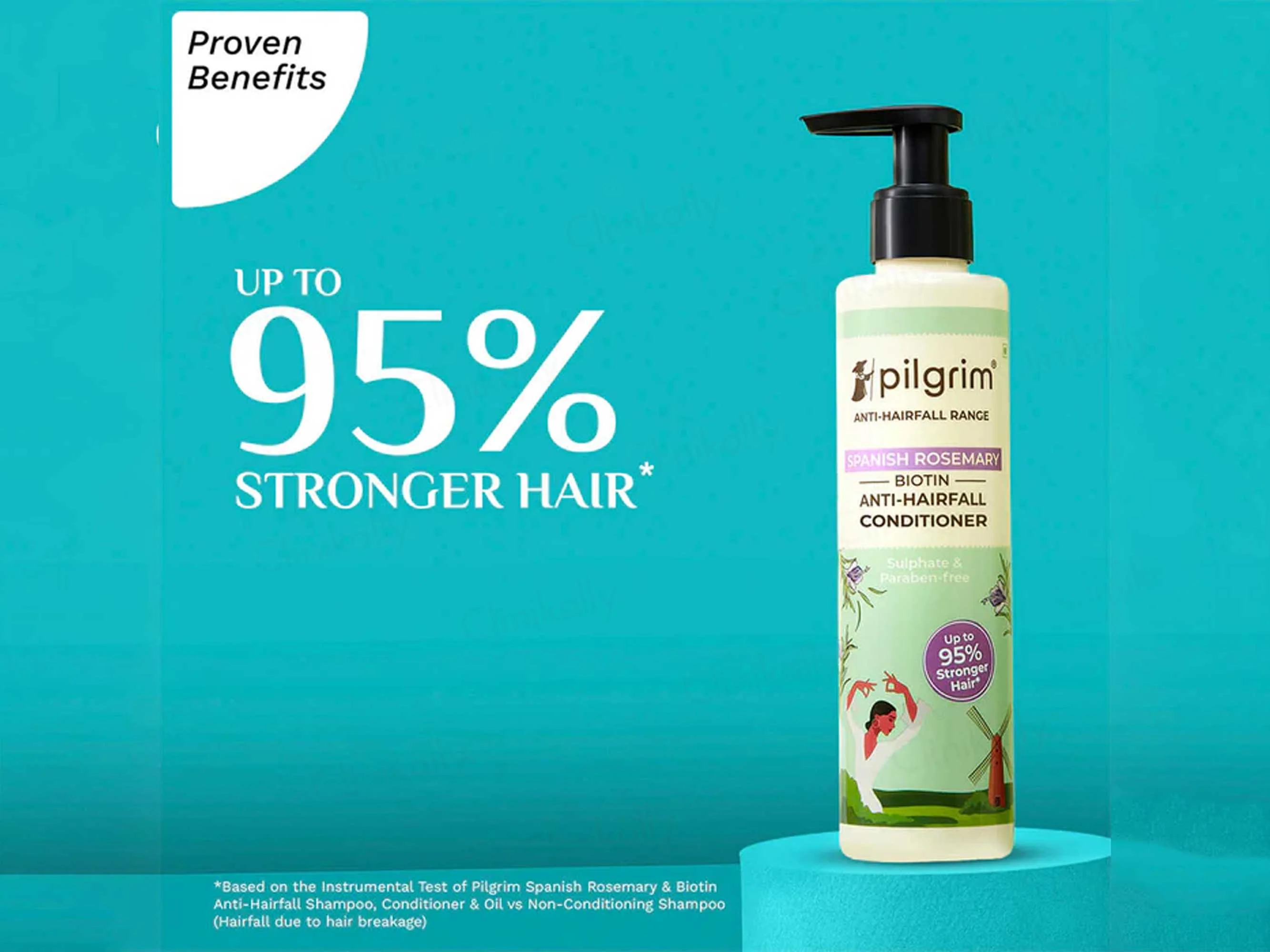 Pilgrim Spanish Rosemary & Biotin Anti-Hairfall Conditioner - Image 3