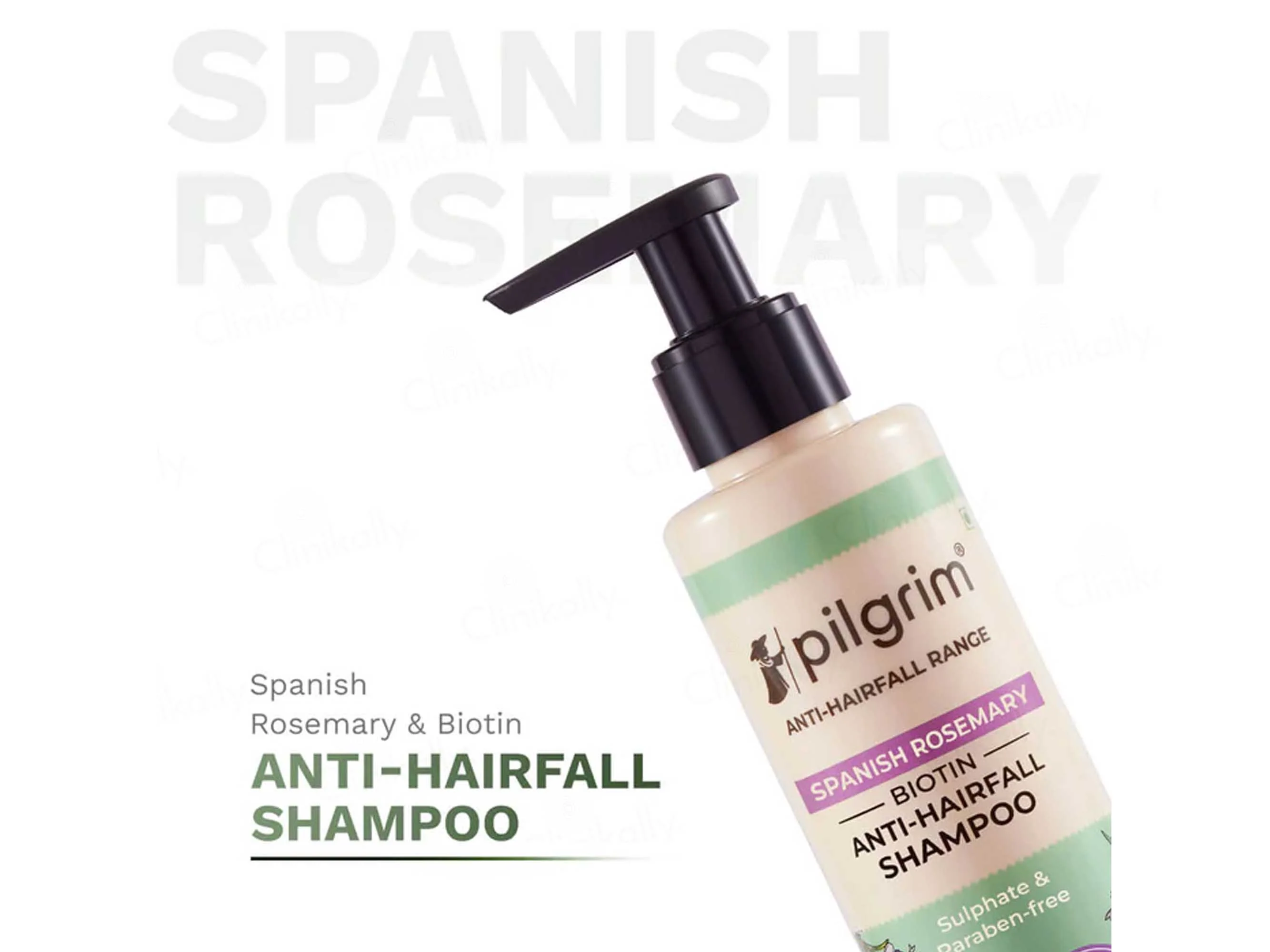 Pilgrim Spanish Rosemary & Biotin Anti-Hairfall Shampoo - Image 2