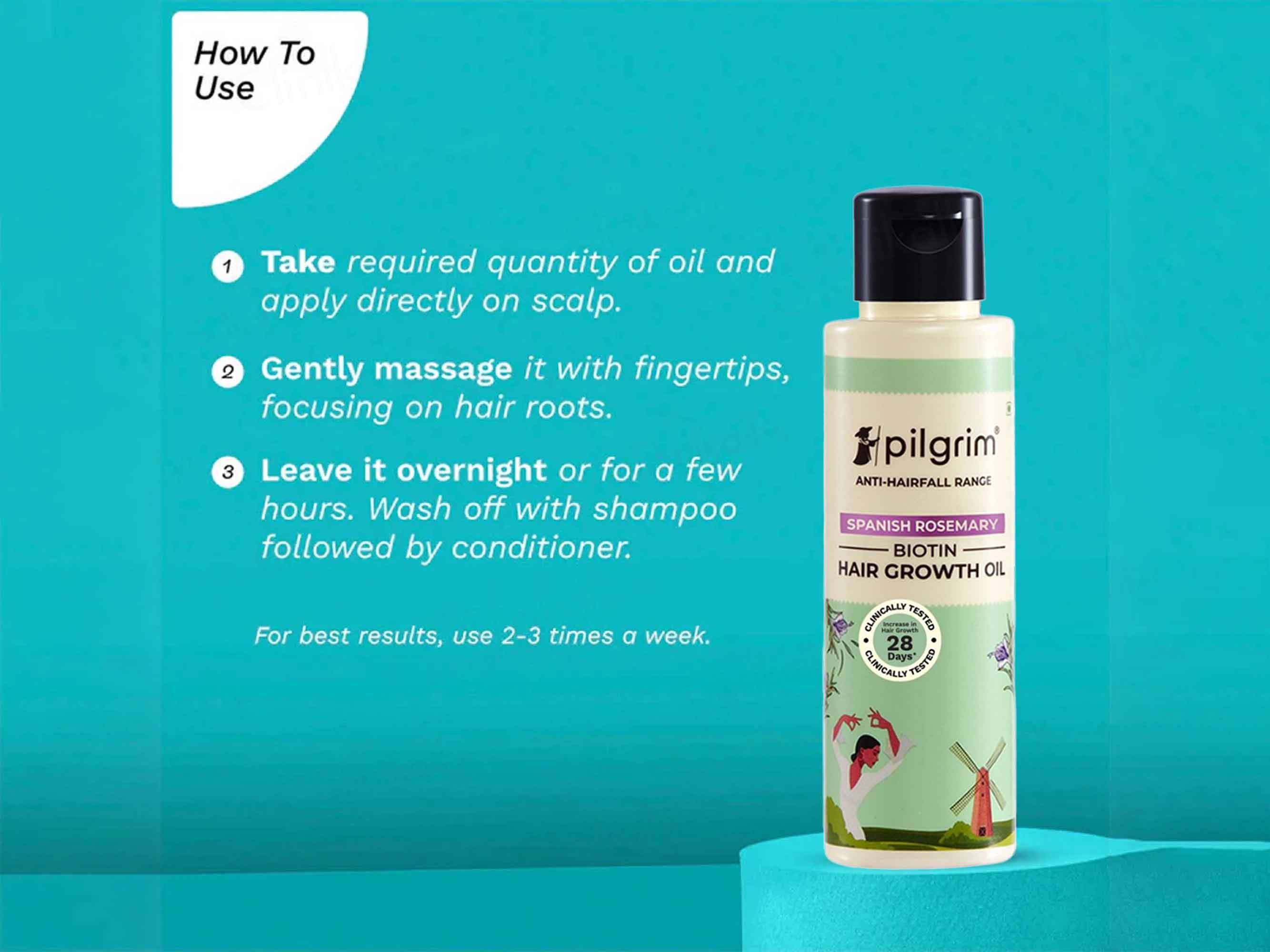 Pilgrim Spanish Rosemary & Biotin Hair Growth Oil - Image 6