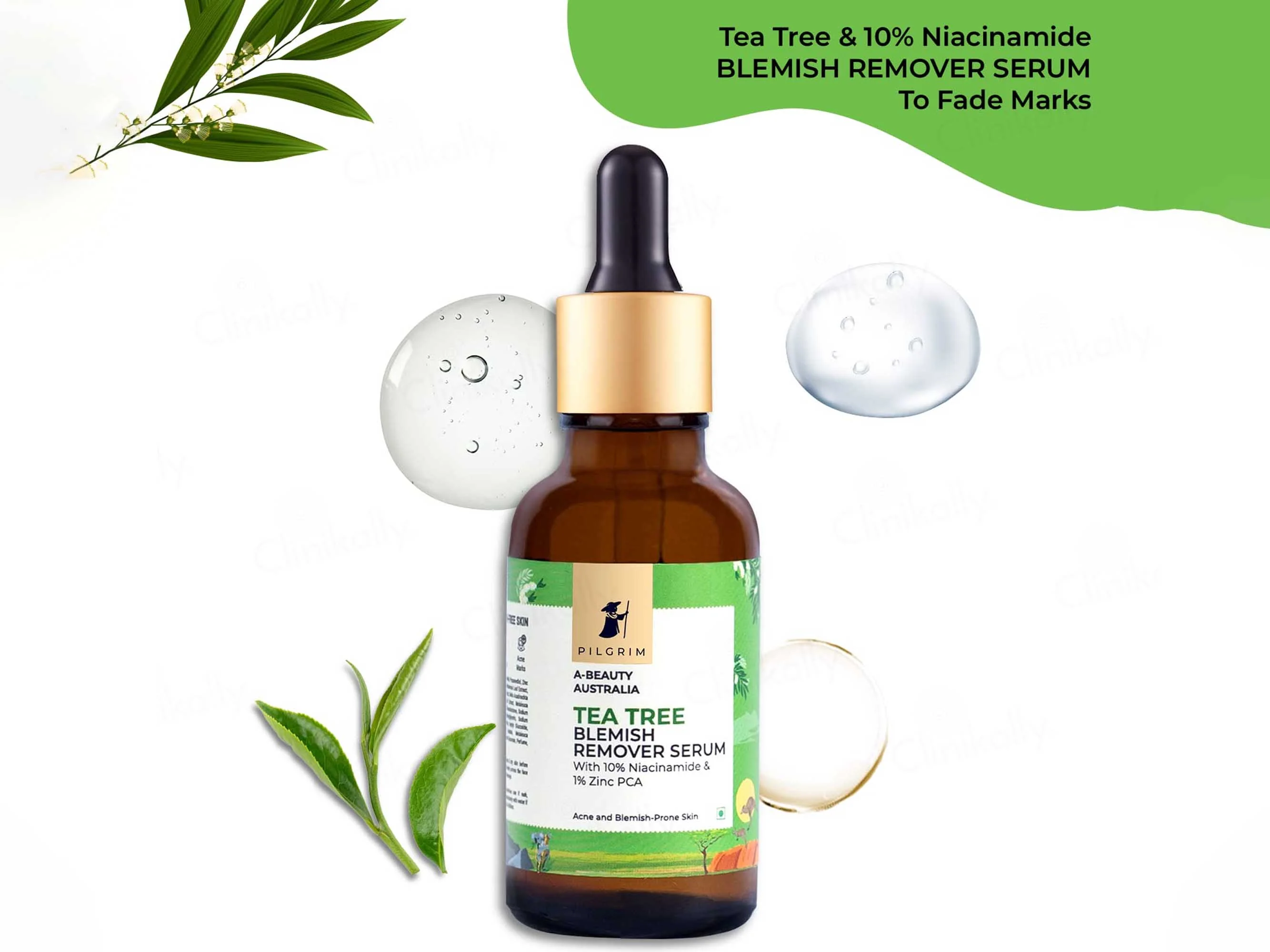 Pilgrim Tea Tree & 10% Niacinamide Blemish Remover Serum - Image 3