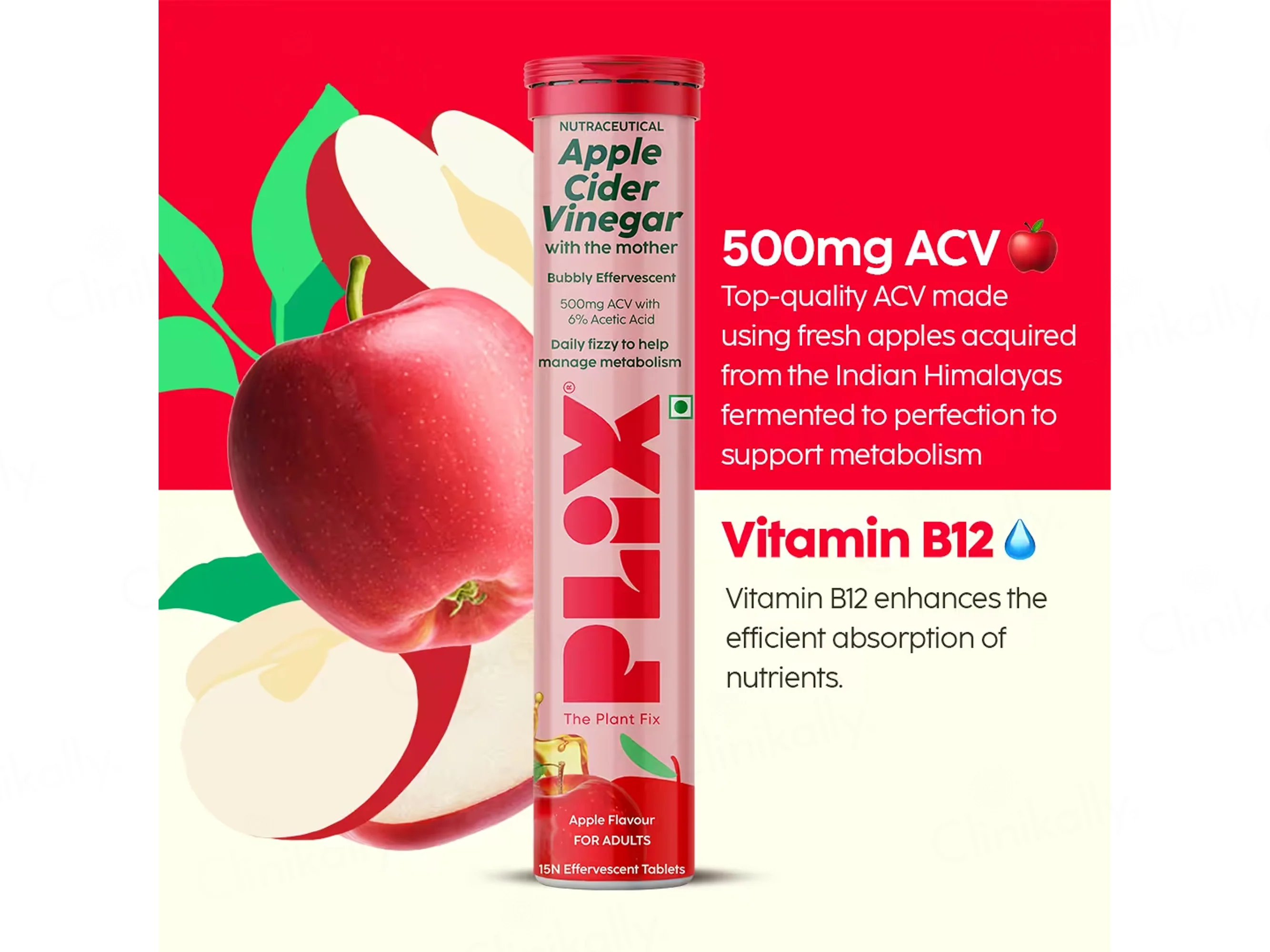 Plix Apple Cider Vinegar Effervescent Tablet - Image 12