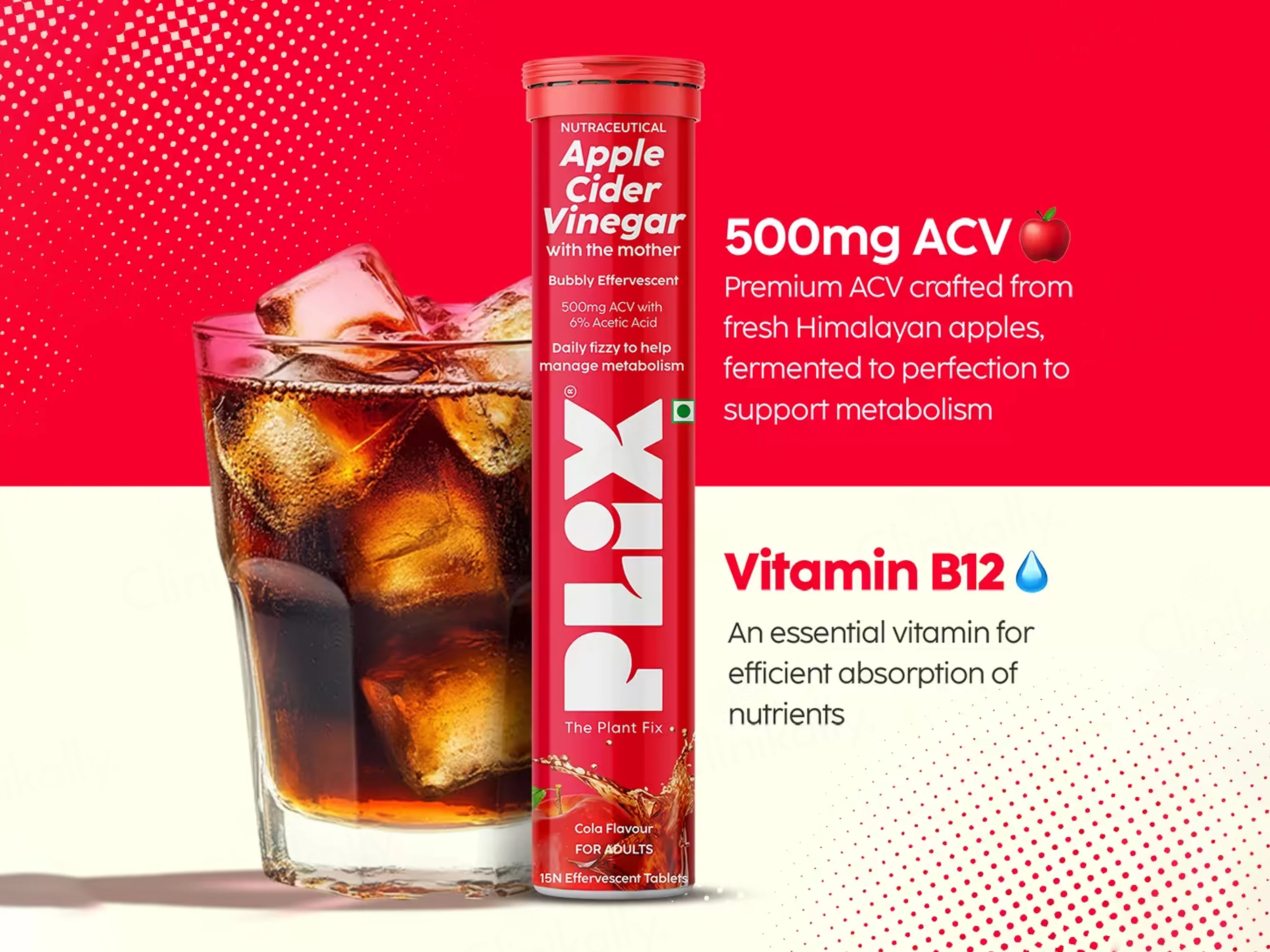 Plix Apple Cider Vinegar Effervescent Tablet - Image 3