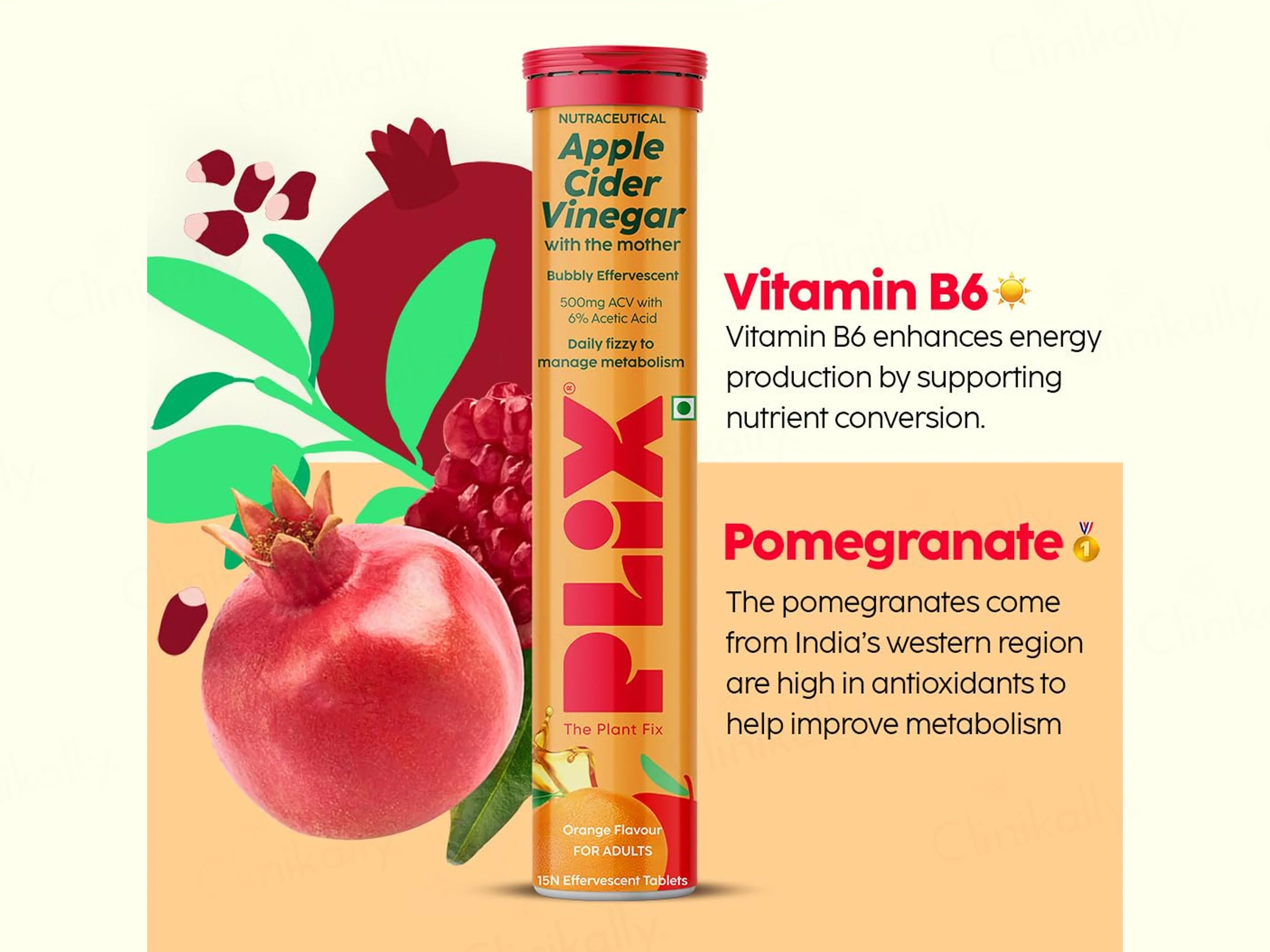 Plix Apple Cider Vinegar Effervescent Tablet - Image 6