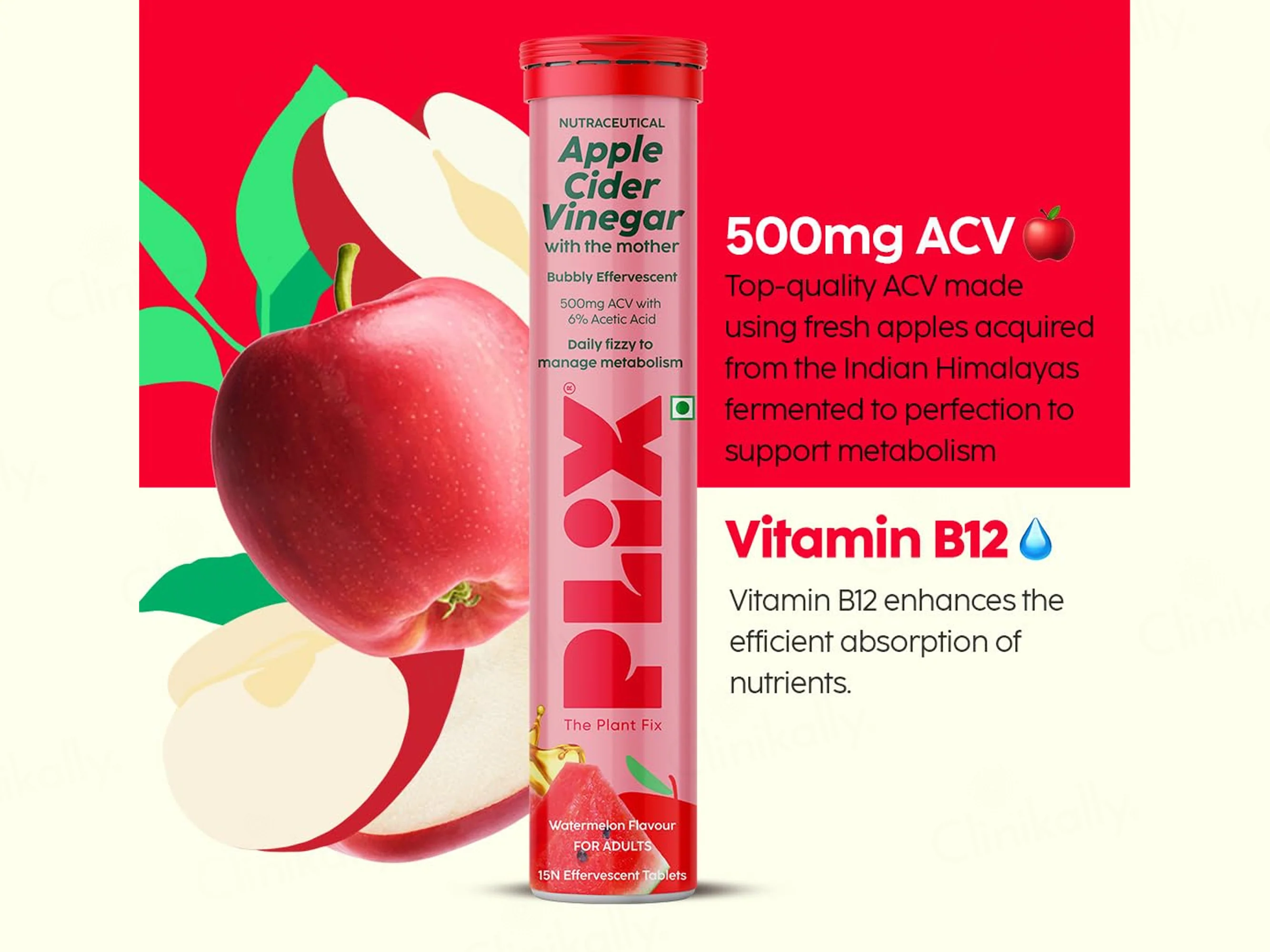 Plix Apple Cider Vinegar Effervescent Tablet - Image 8