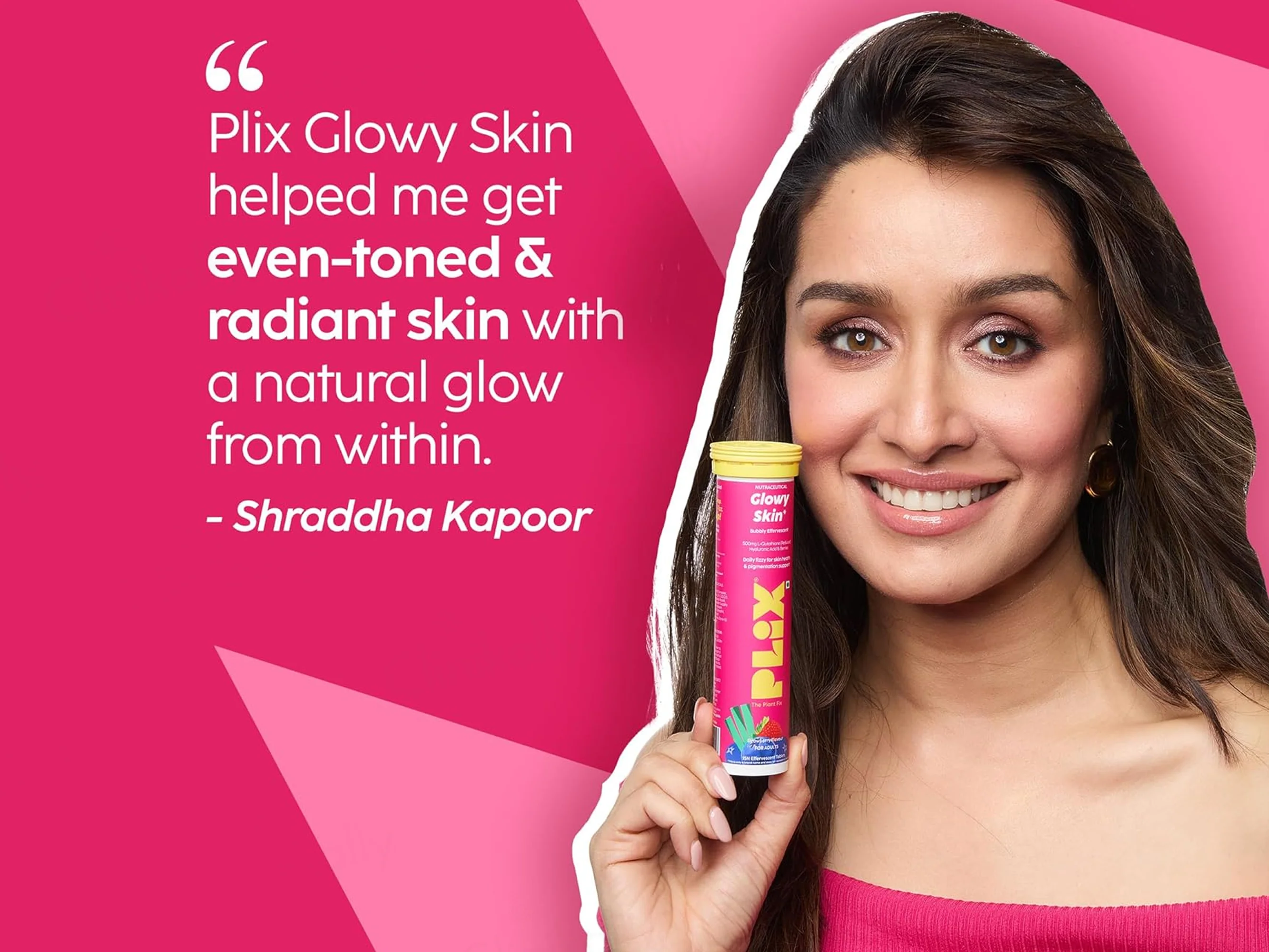 Plix Glowy Skin Effervescent Tablet - Lemon Flavour - Image 2