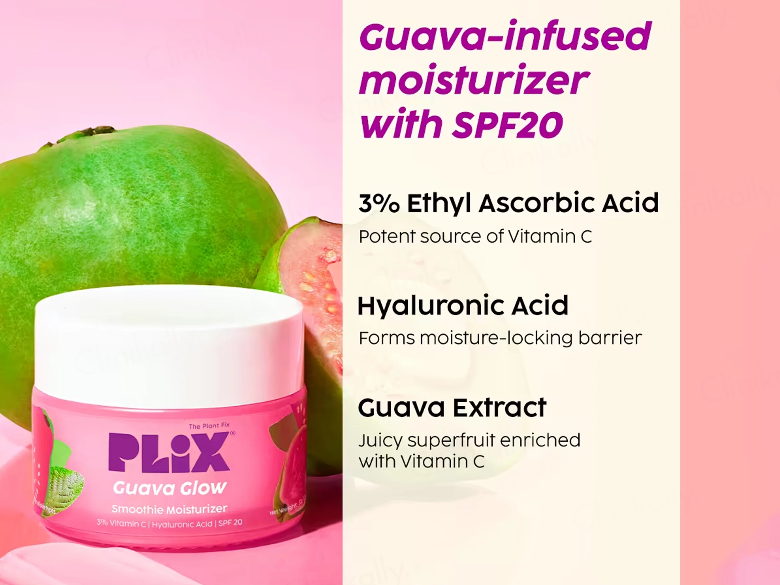 Plix Guava Glow Smoothie Moisturizer - Image 3
