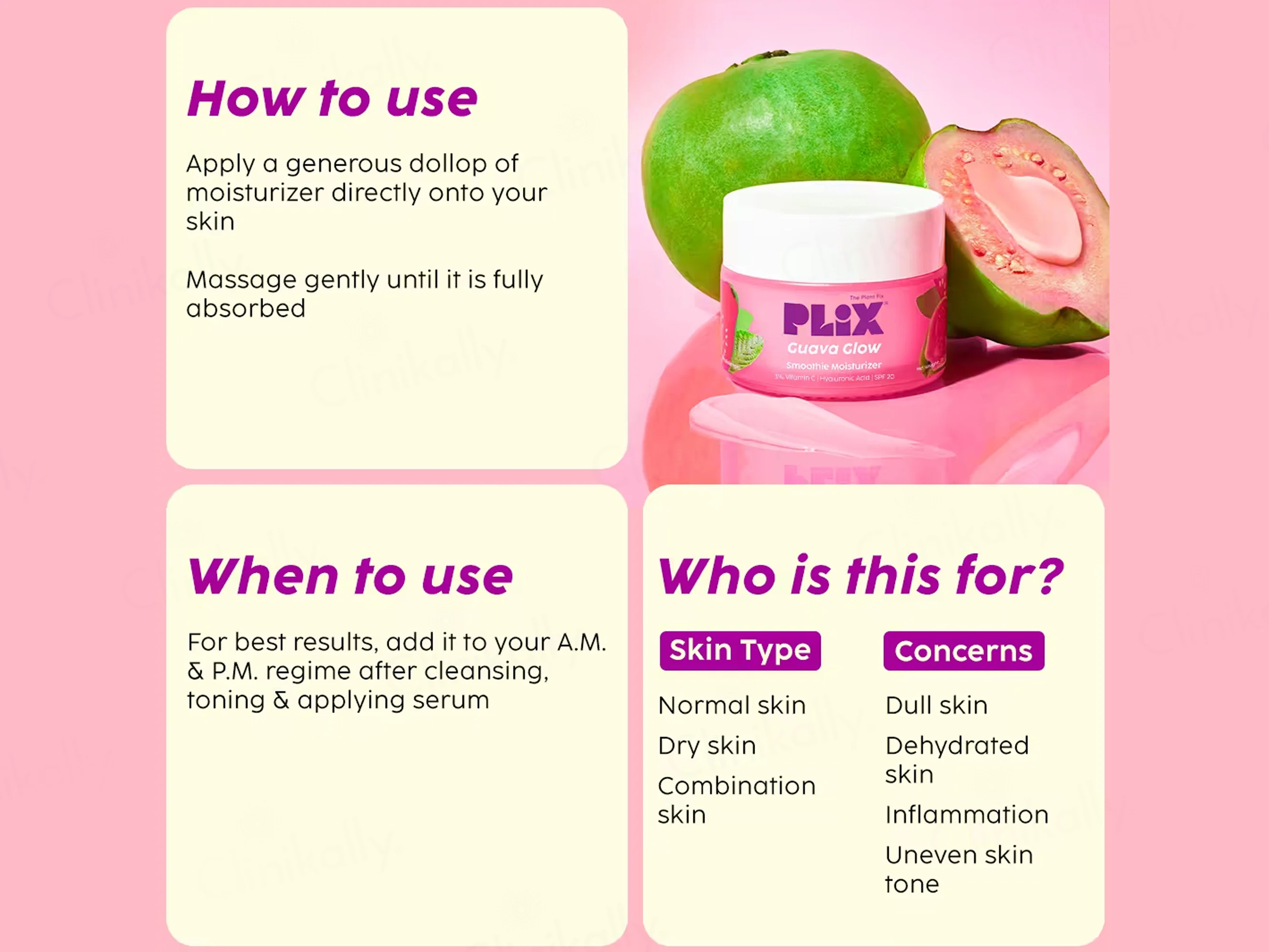 Plix Guava Glow Smoothie Moisturizer - Image 6