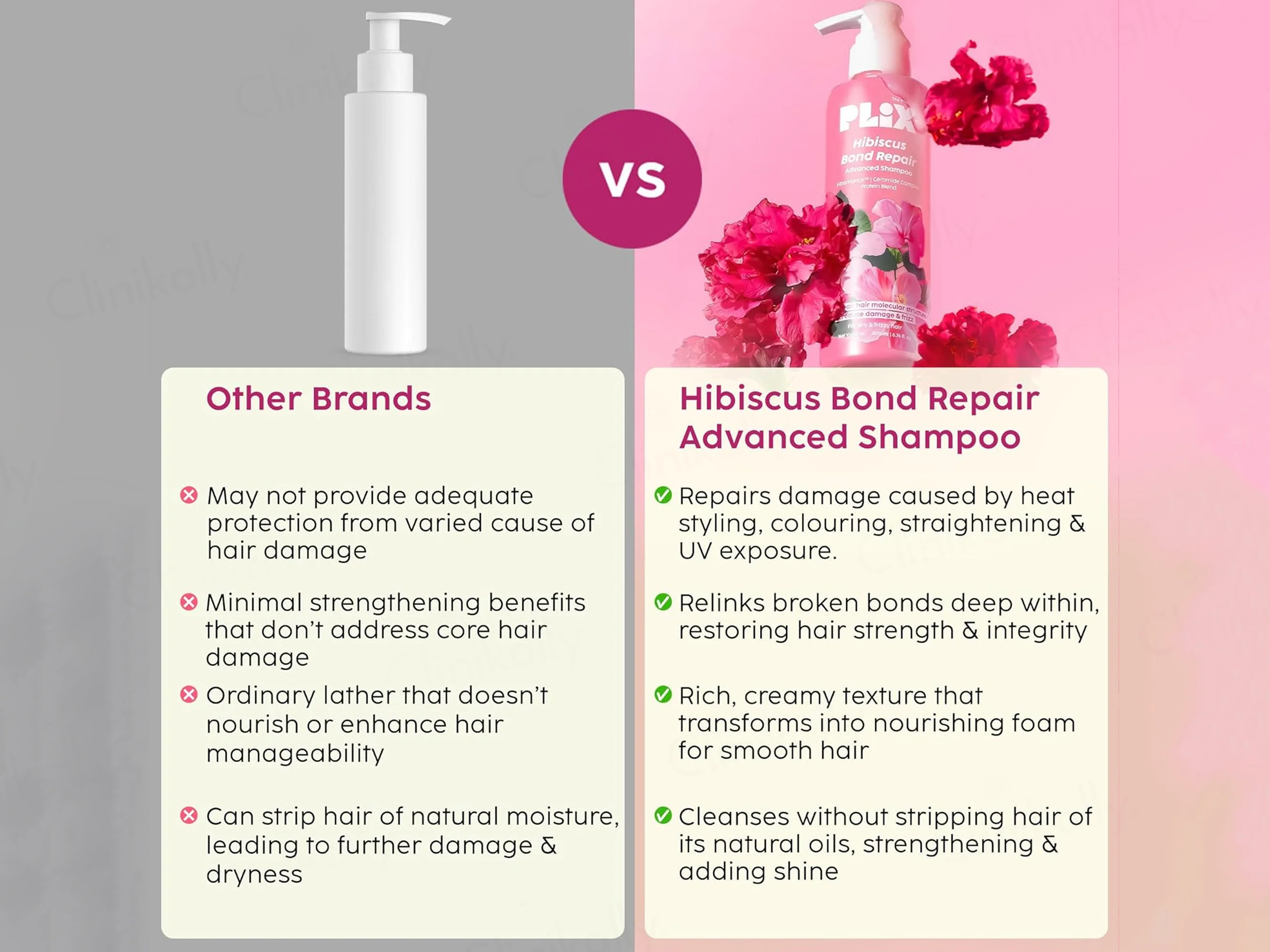 Plix Hibiscus Bond Repair Advanced Shampoo - Image 7