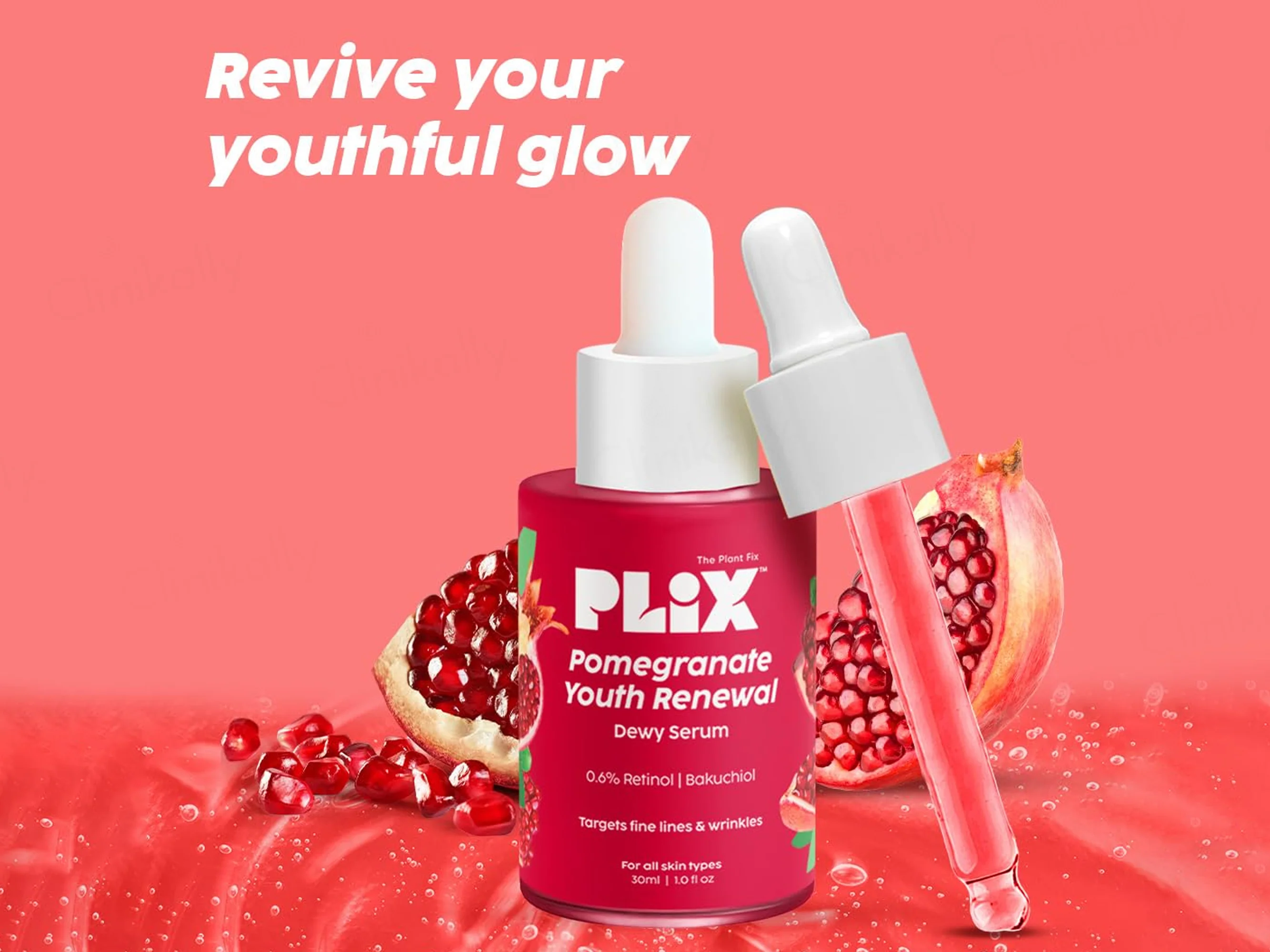 Plix Pomegranate Youth Renewal Dewy Serum - Image 6
