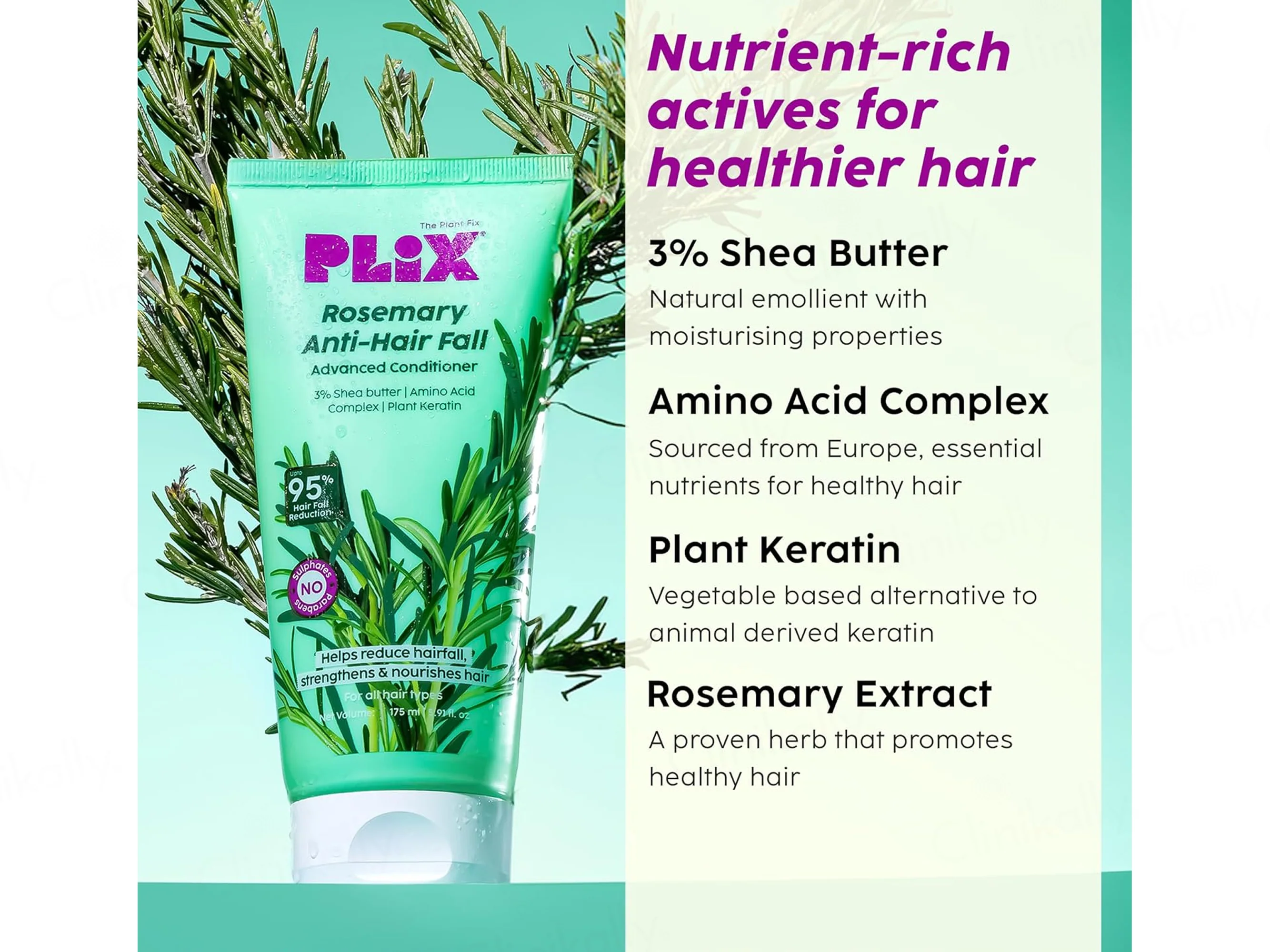 Plix Rosemary Anti-Hair Fall Advancved Conditioner - Image 2