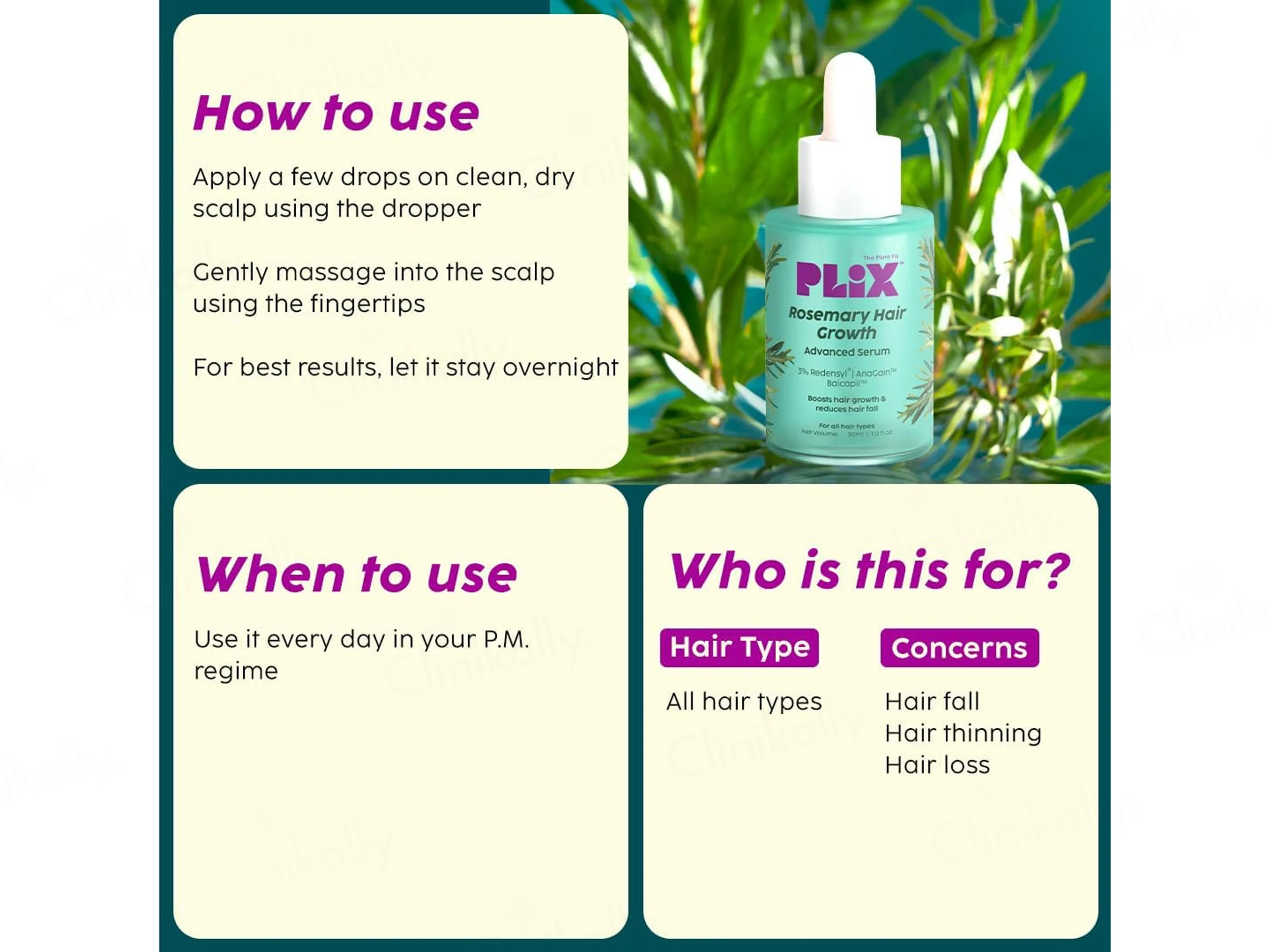 Plix Rosemary Hair Growth Advanced Serum - Image 5