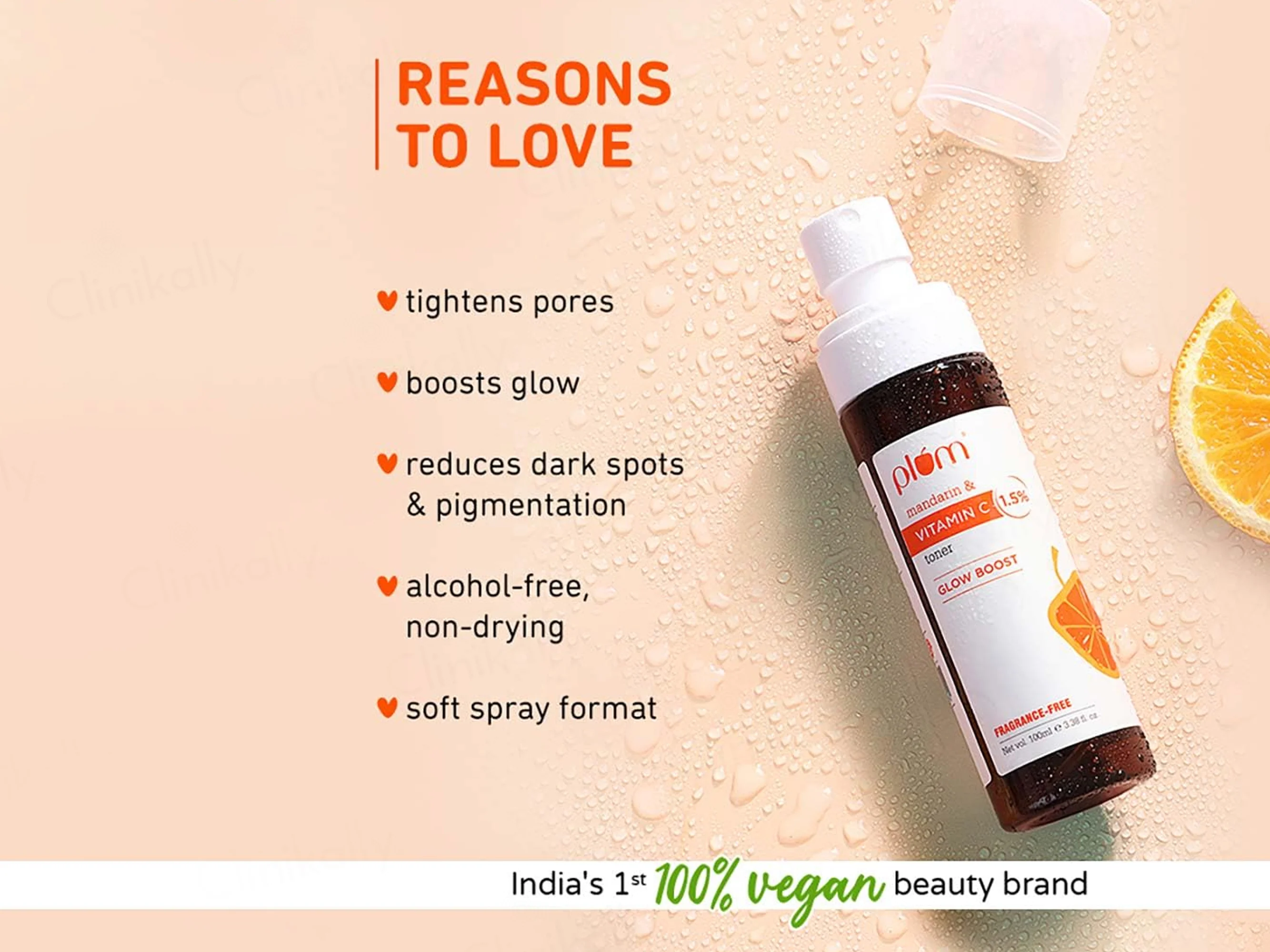 Plum 1.5% Vitamin C Glow Boost Face Toner With Mandarin - Image 2