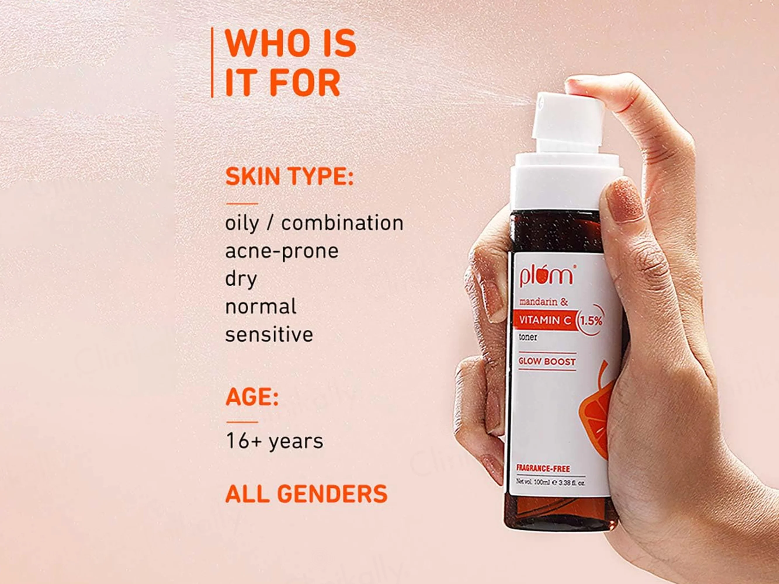 Plum 1.5% Vitamin C Glow Boost Face Toner With Mandarin - Image 3