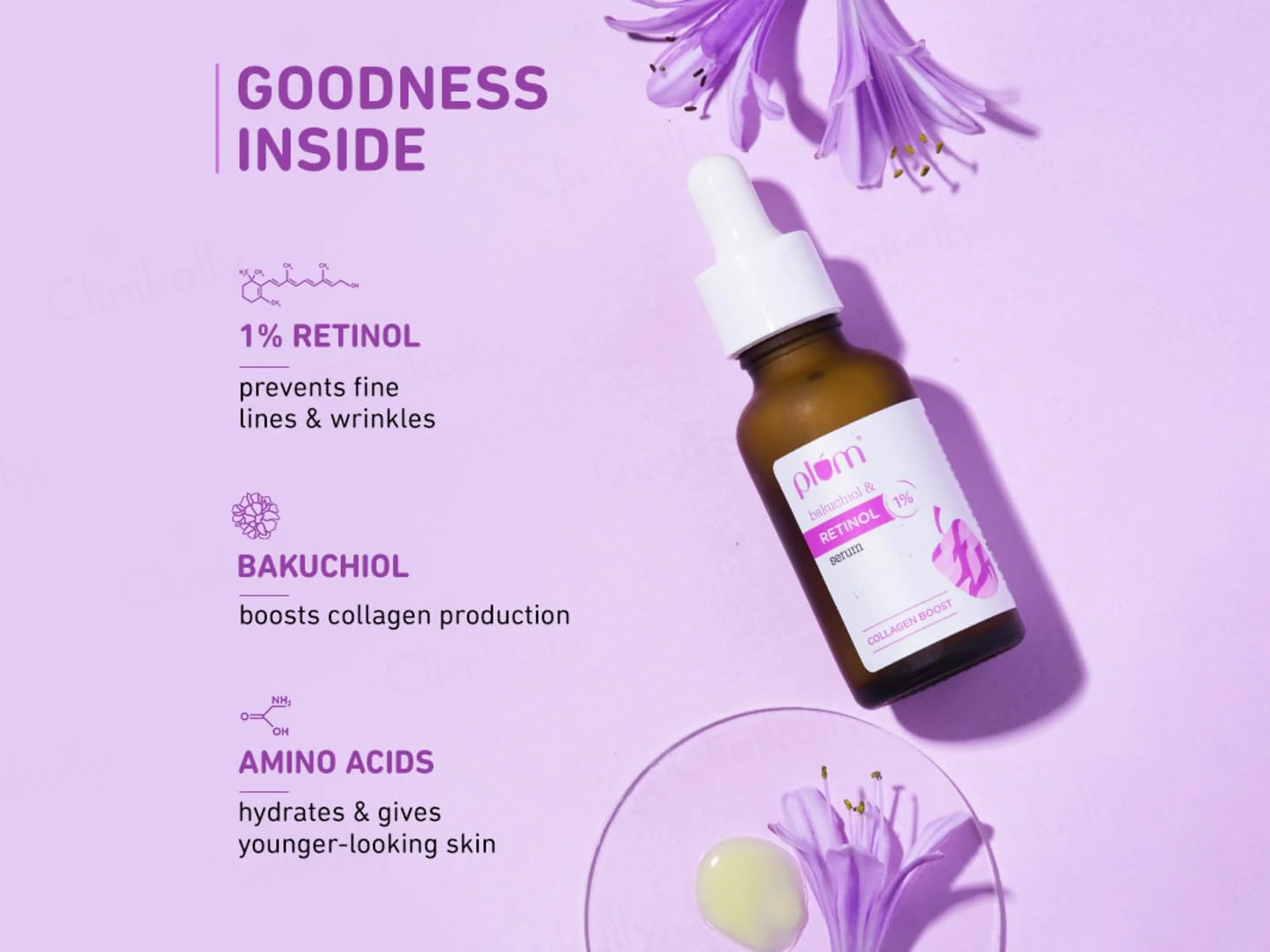 Plum 1% Retinol Collagen Boost Face Serum With Bakuchiol - Image 4