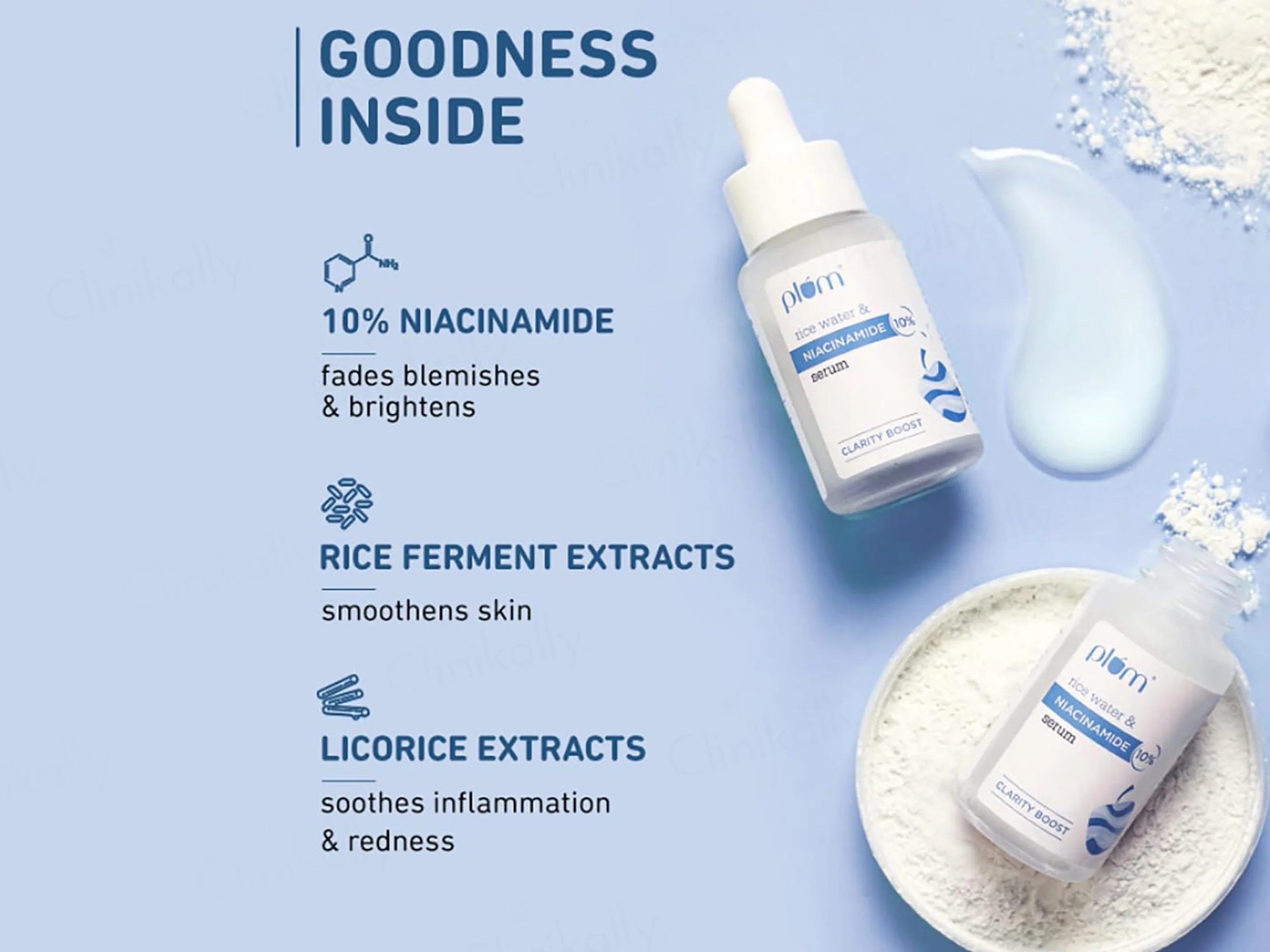 Plum 10% Niacinamide Clarity Boost Face Serum With Rice Water - Image 3