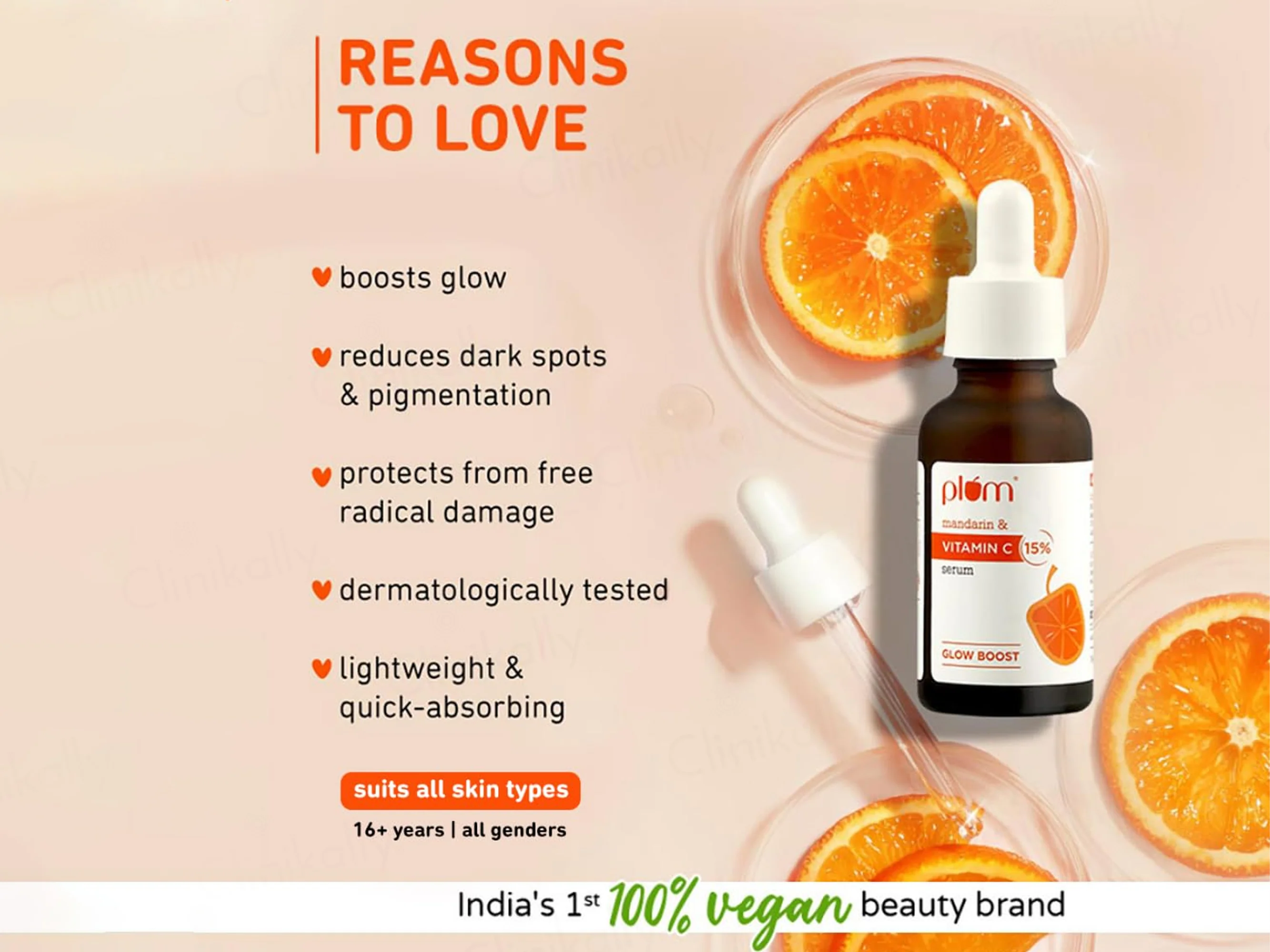 Plum 15% Vitamin C Glow Boost Face Serum With Mandarin - Image 4