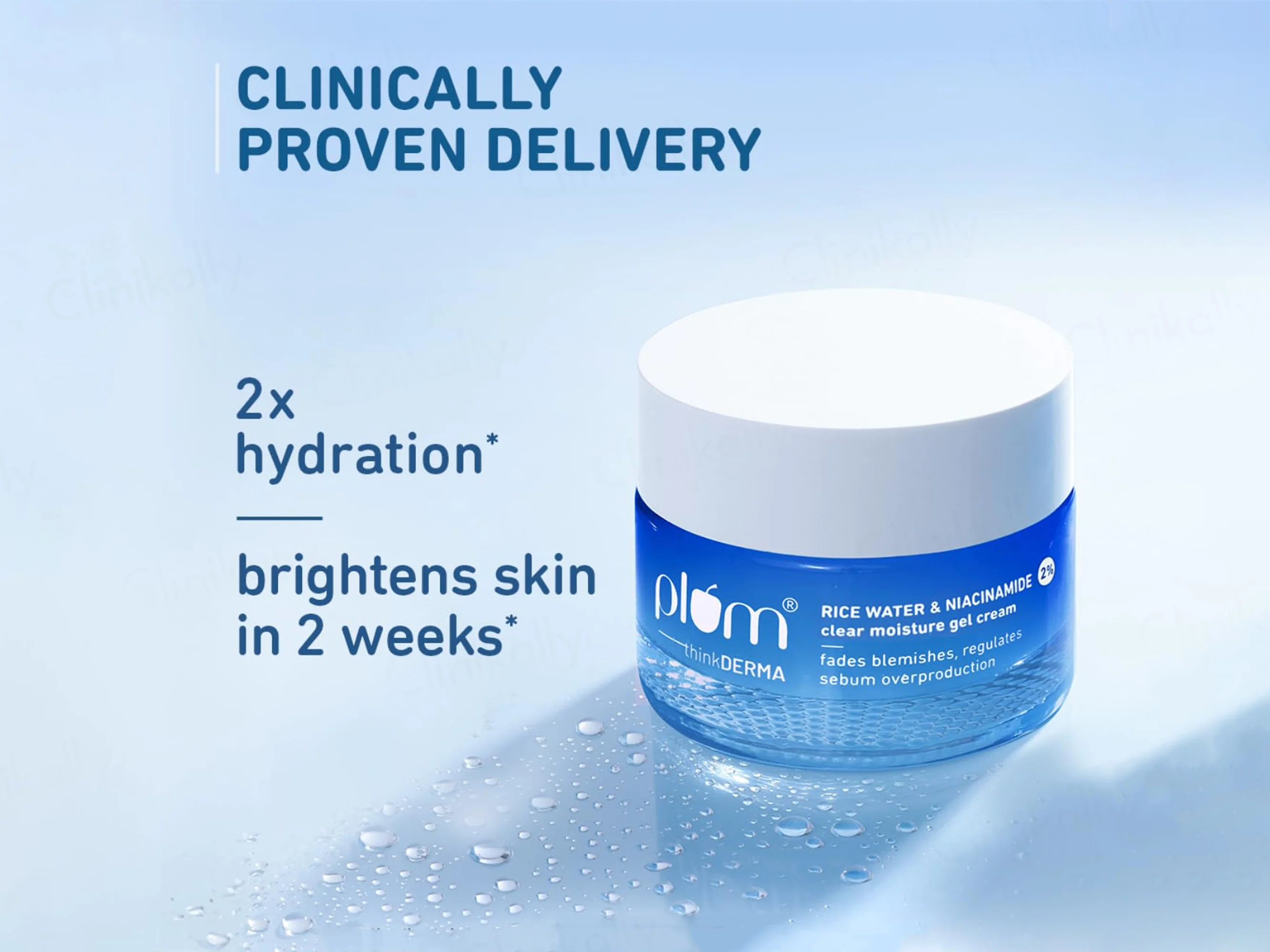 Plum 2% Niacinamide Clear Moisture Gel Cream With Rice Water - Image 3