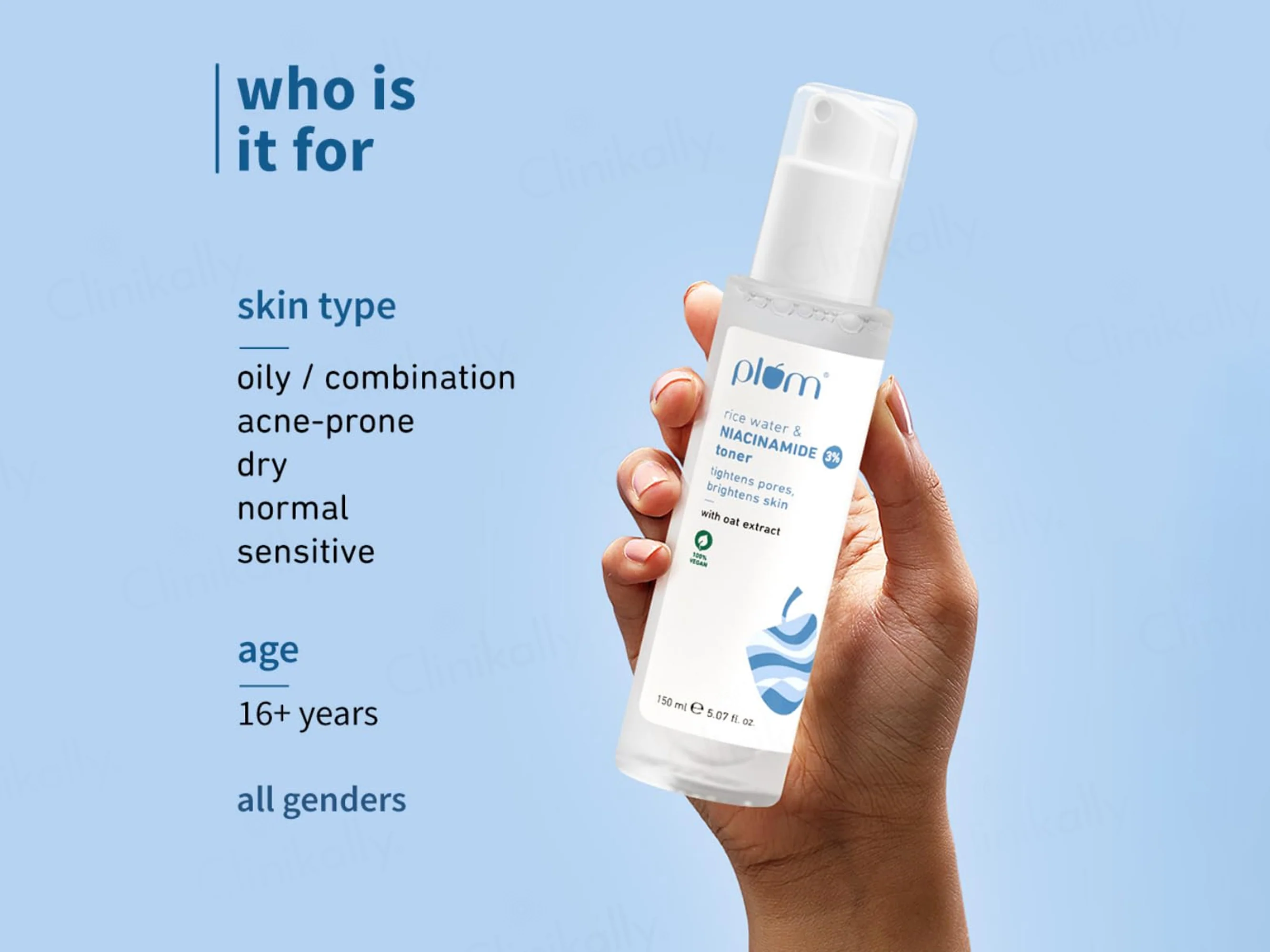 Plum 3% Niacinamide Face Toner With Rice Water & Oat Extract - Image 4