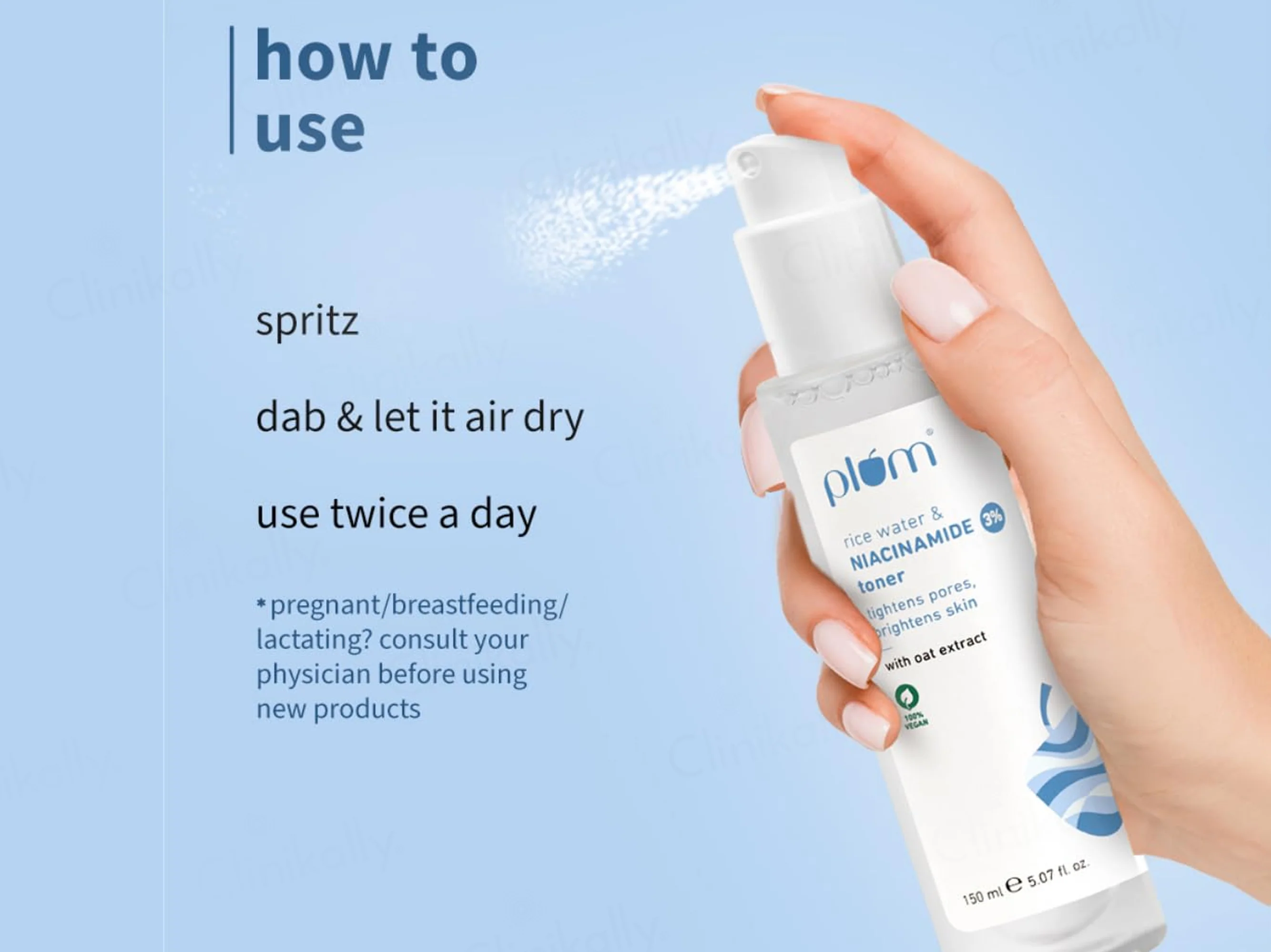 Plum 3% Niacinamide Face Toner With Rice Water & Oat Extract - Image 5