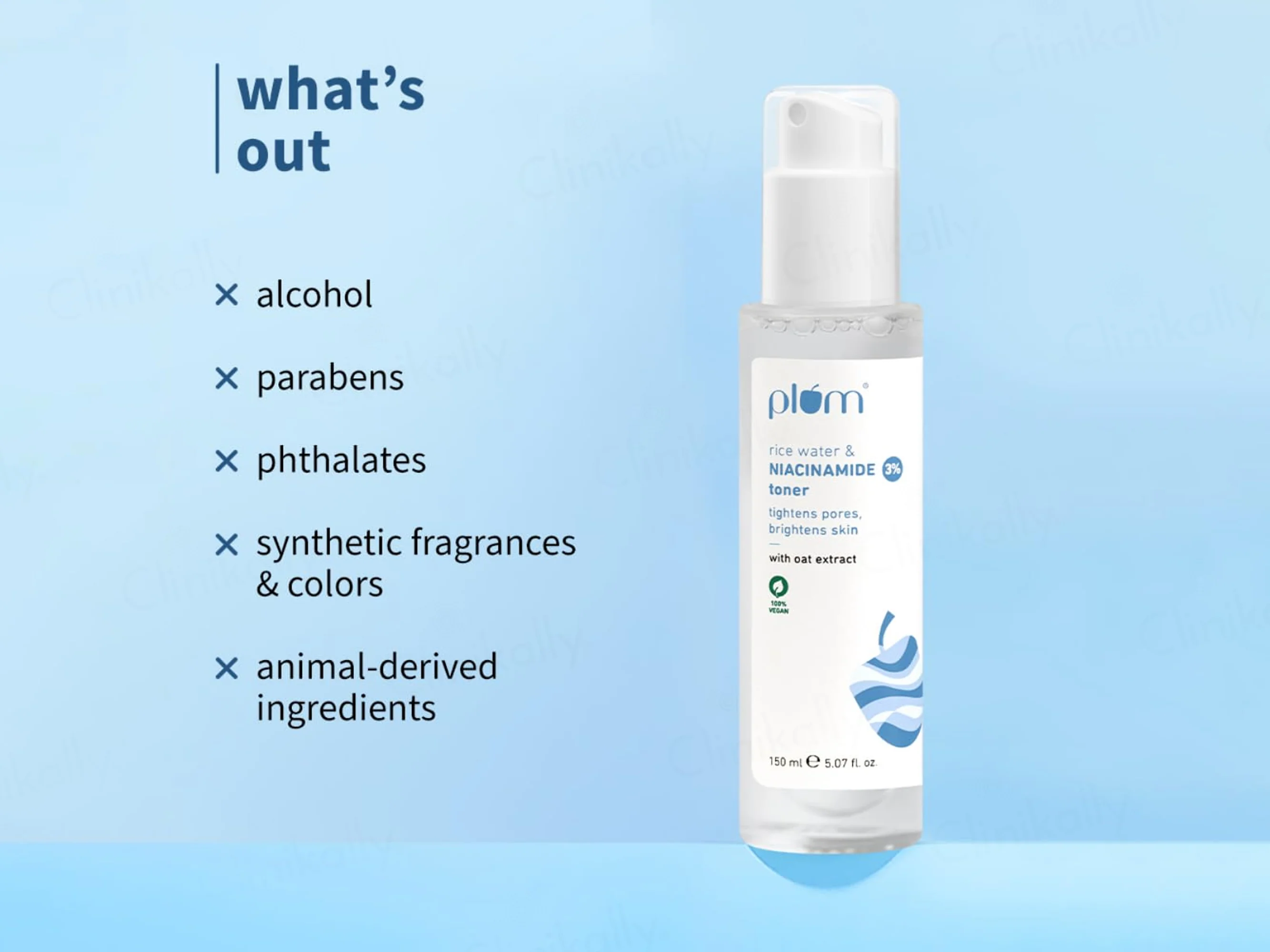 Plum 3% Niacinamide Face Toner With Rice Water & Oat Extract - Image 6