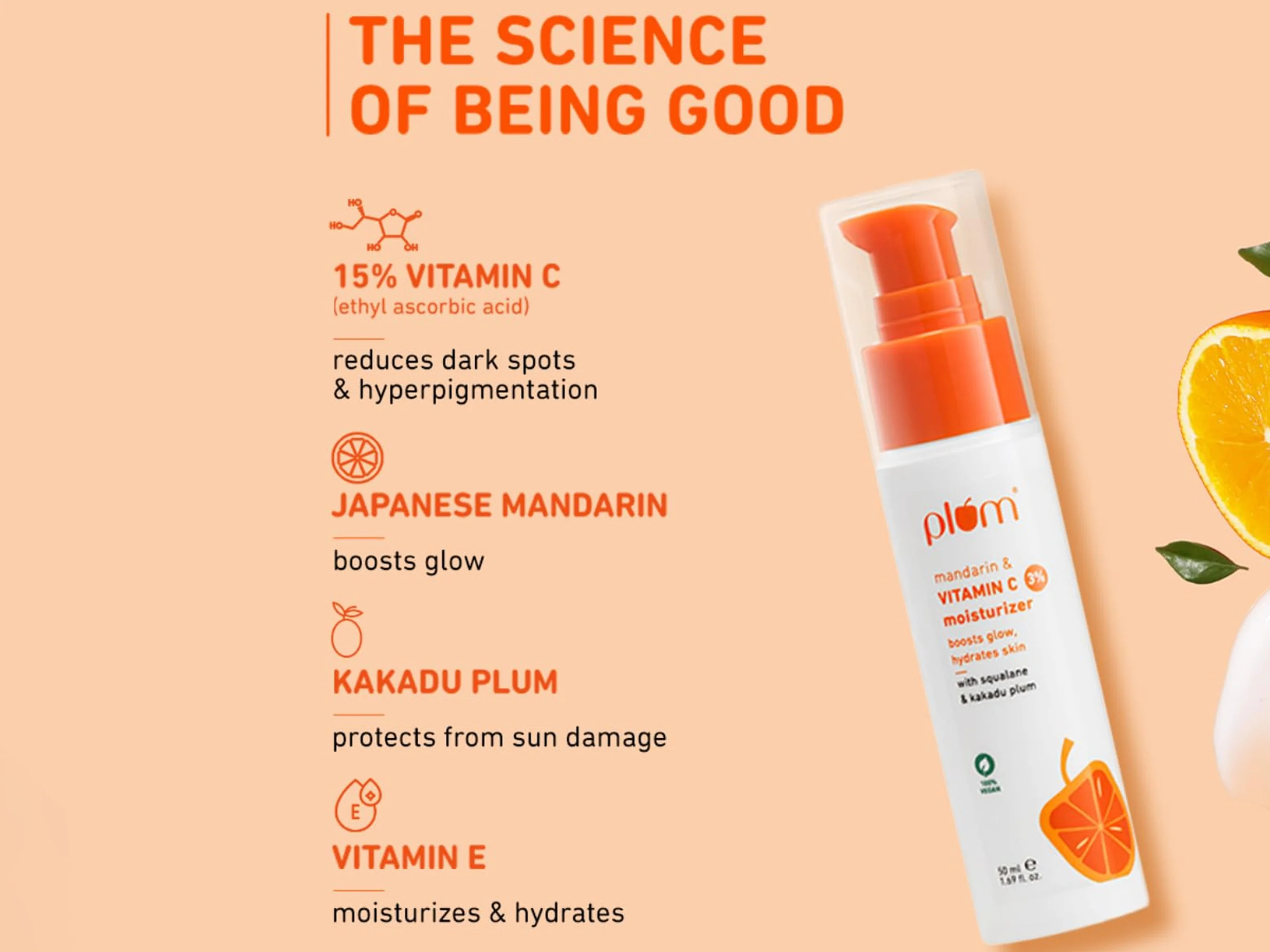 Plum 3% Vitamin C Glow Boost Moisturizer With Mandarin - Image 5
