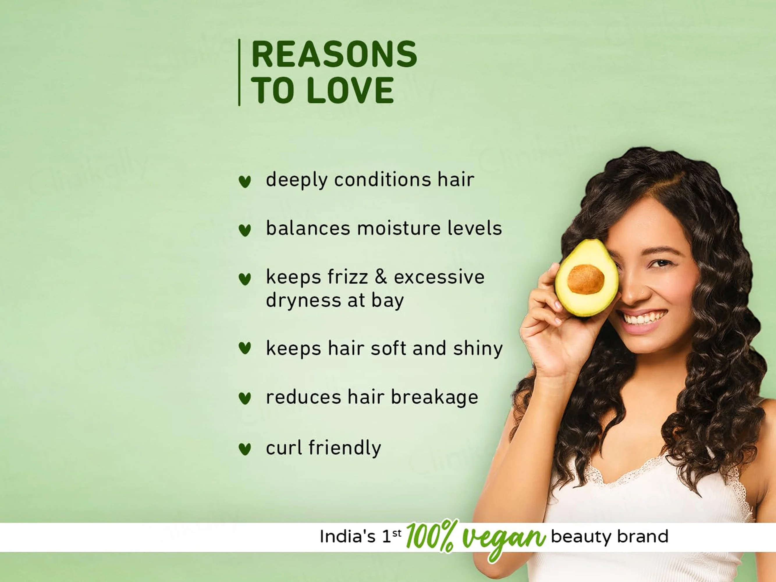 Plum Avocado Nourish-Up Hair Mask For Dry and Frizzy Hair - Image 2