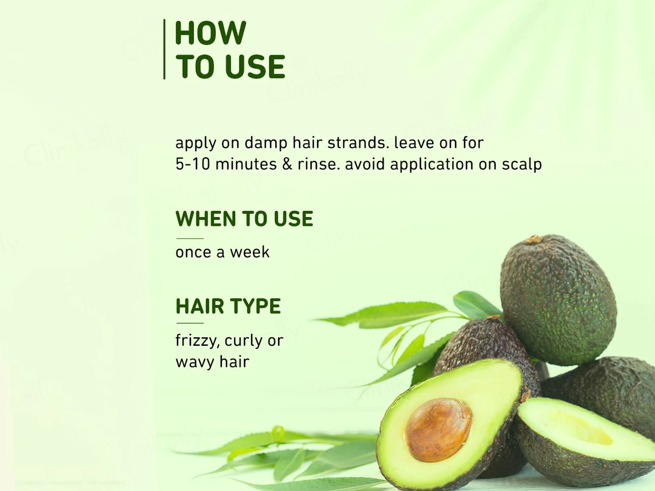 Plum Avocado Nourish-Up Hair Mask For Dry and Frizzy Hair - Image 3