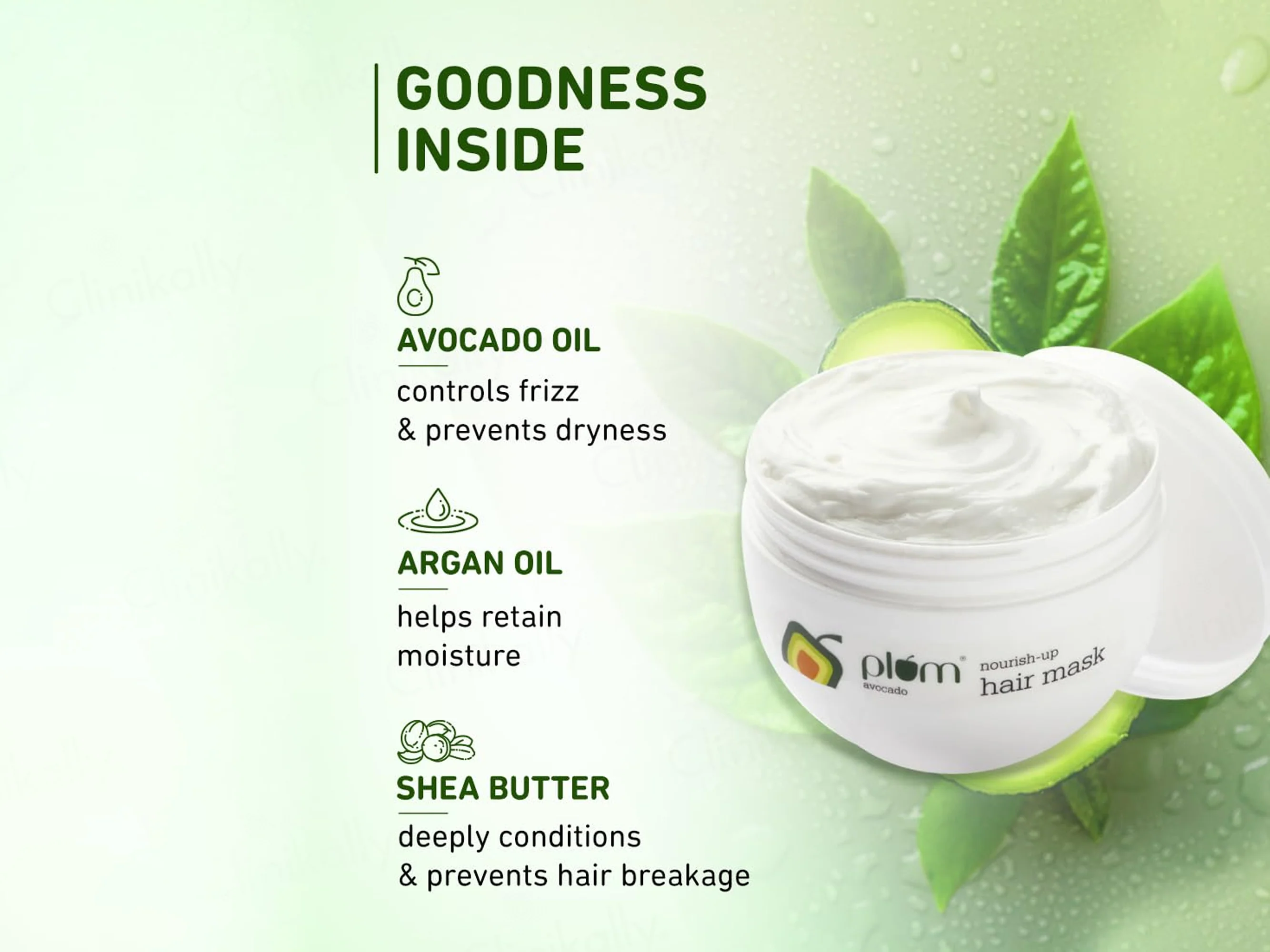 Plum Avocado Nourish-Up Hair Mask For Dry and Frizzy Hair - Image 4