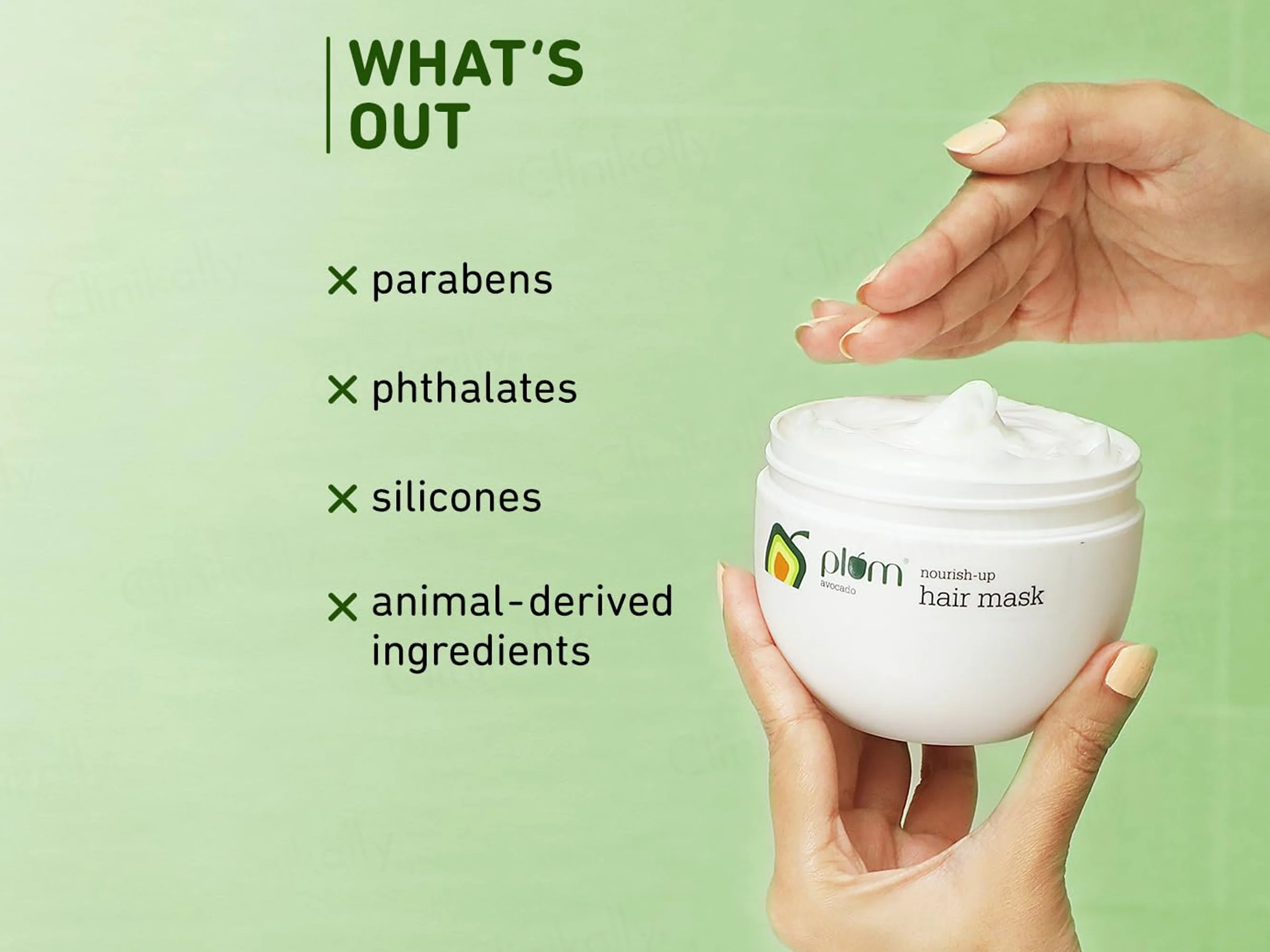 Plum Avocado Nourish-Up Hair Mask For Dry and Frizzy Hair - Image 6