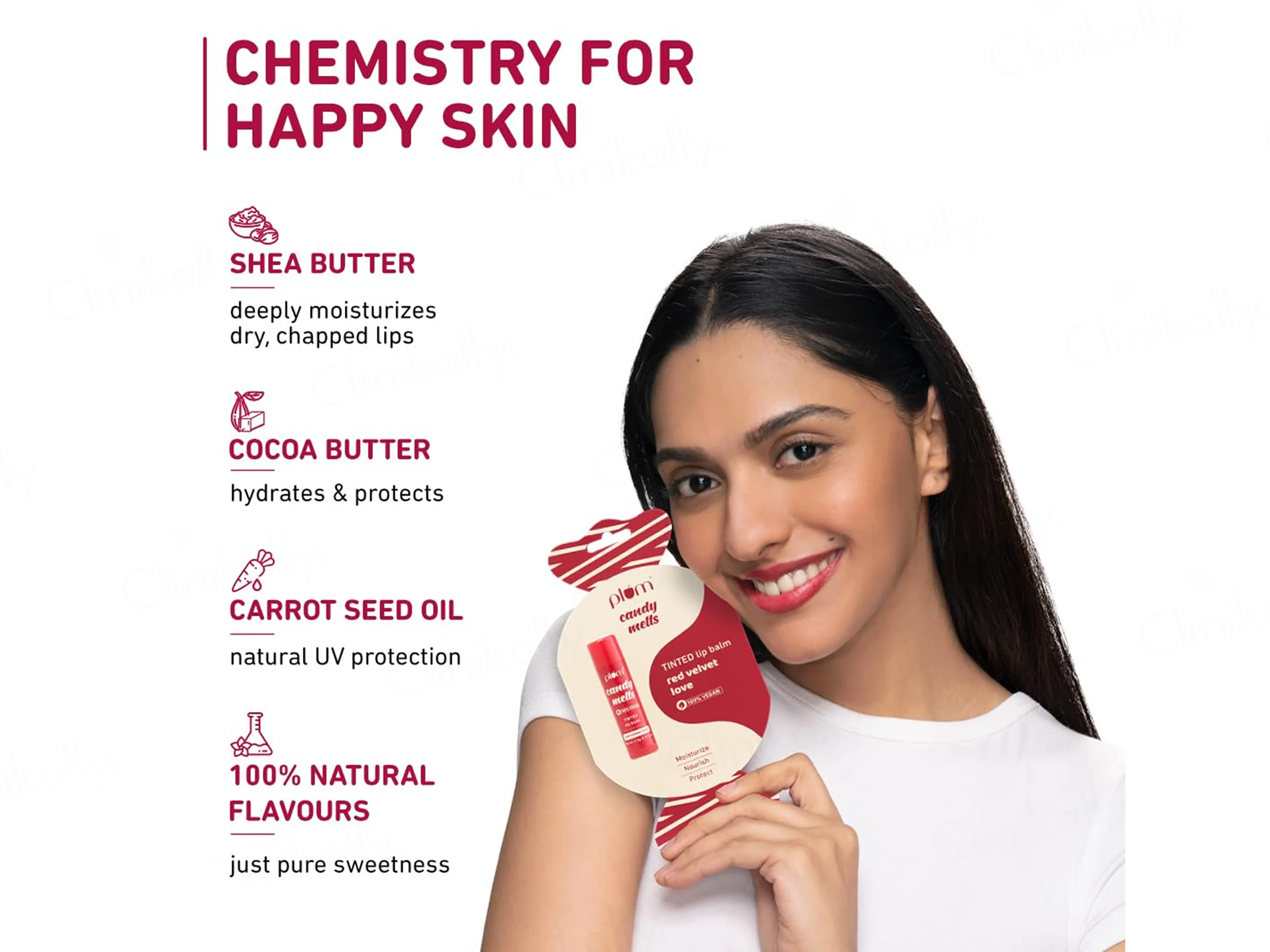 Plum Candy Melts Red Velvet Love Tinted Lip Balm - Image 4