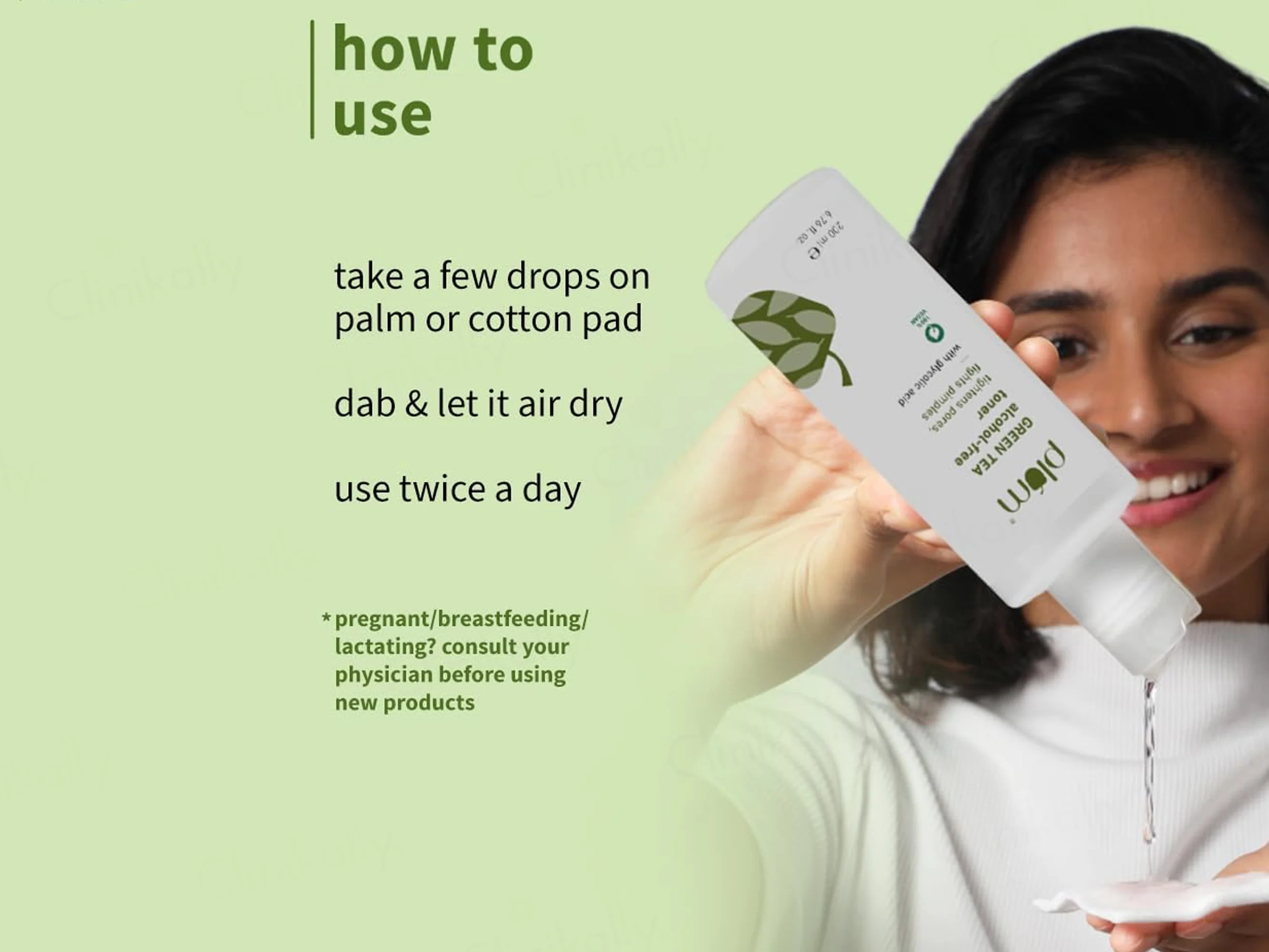 Plum Green Tea Alcohol-Free Face Toner With Glycolic Acid - Image 5