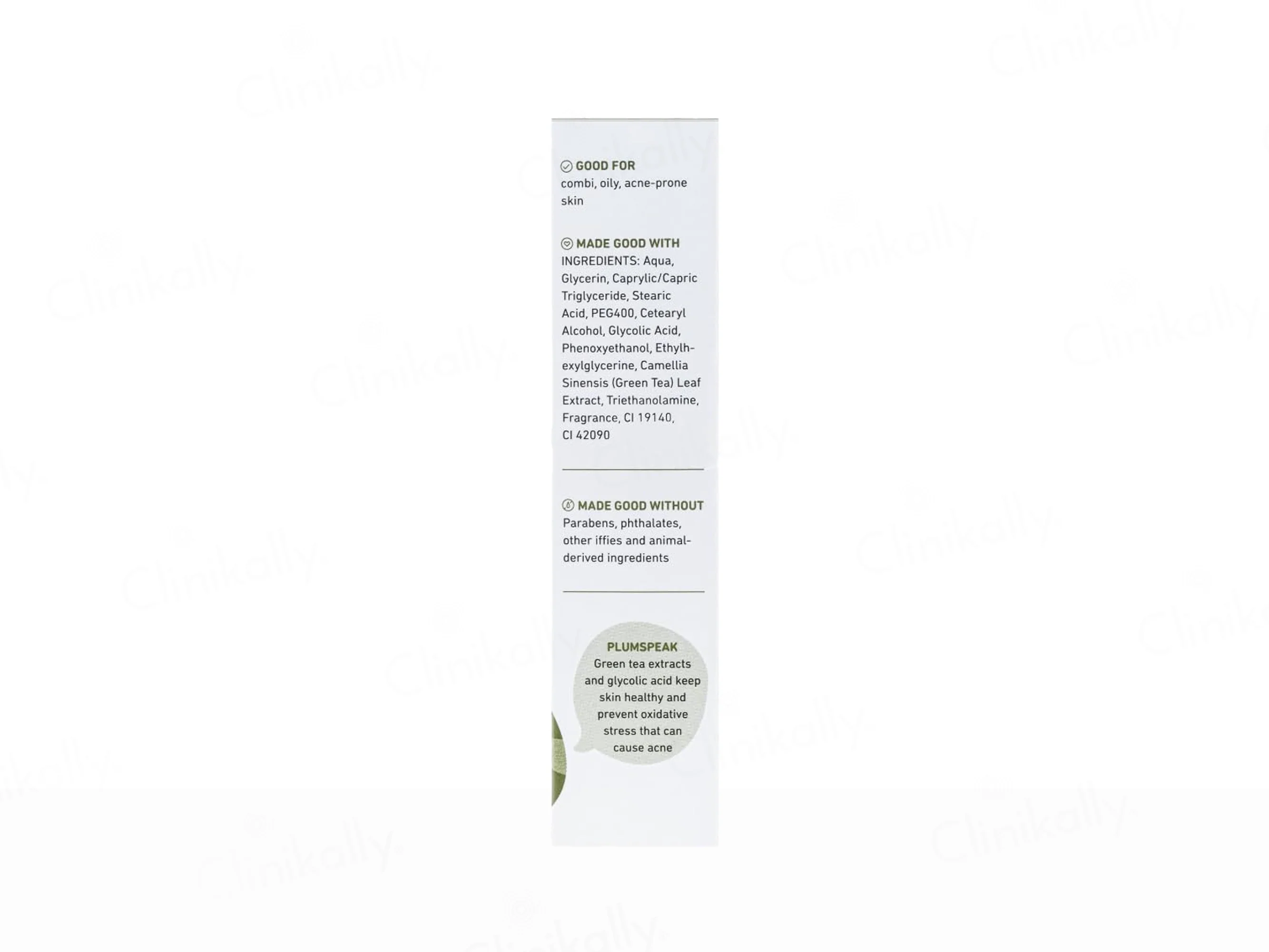 Plum Green Tea Mattifying Moisturizer With Glycolic Acid & Glycerin - Image 3