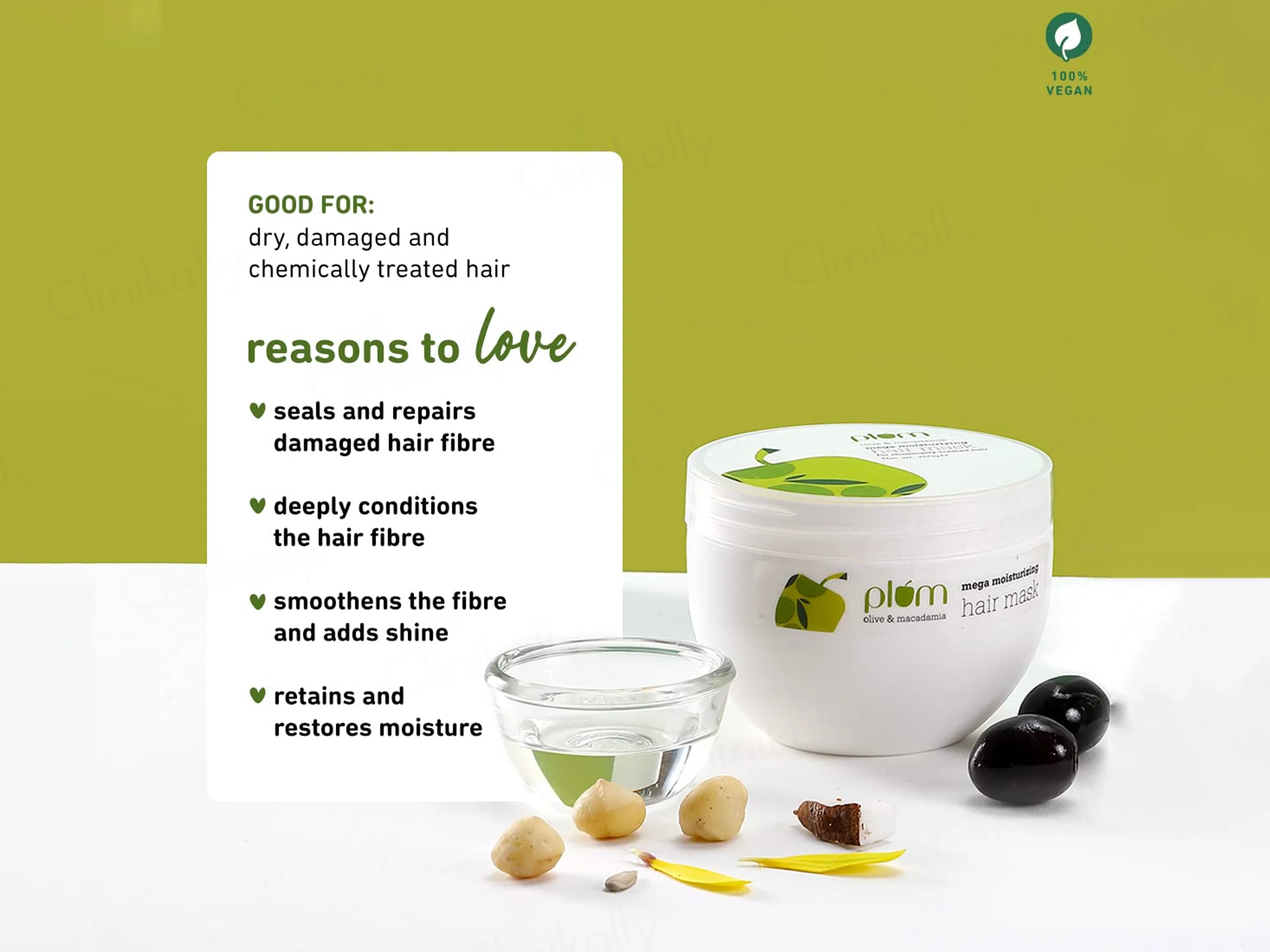 Plum Olive & Macadamia Mega Moisturizing Hair Mask - Image 2