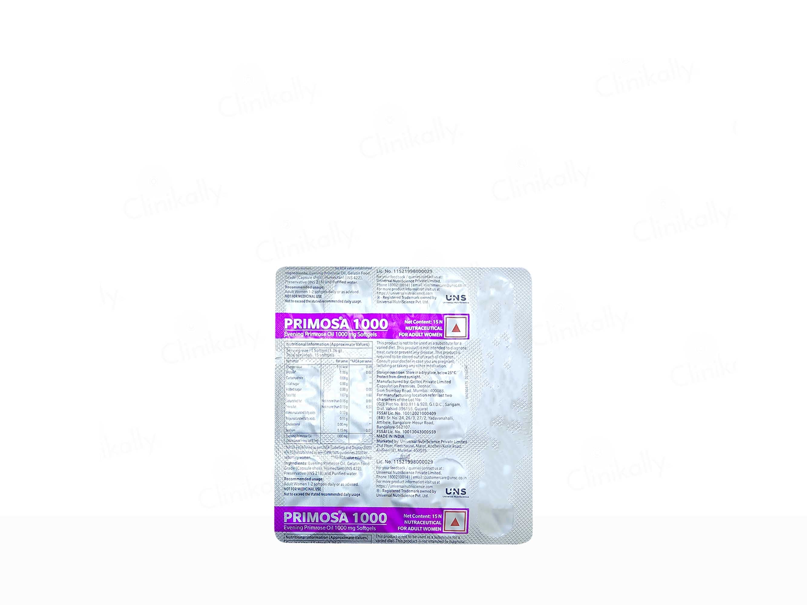 Primosa 1000 Soft Gelatin Capsule - Image 3