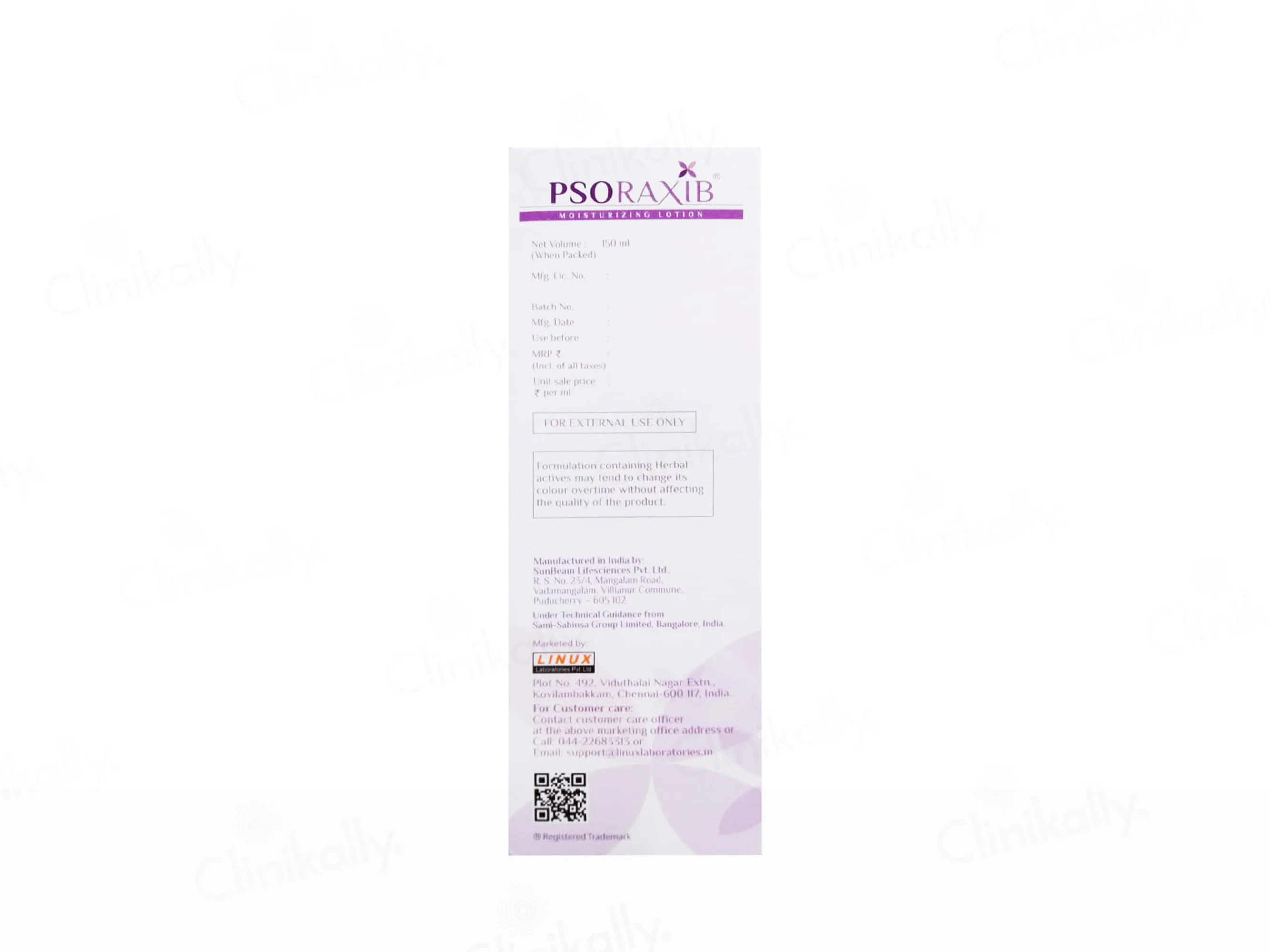 Psoraxib Moisturizing Lotion - Image 3