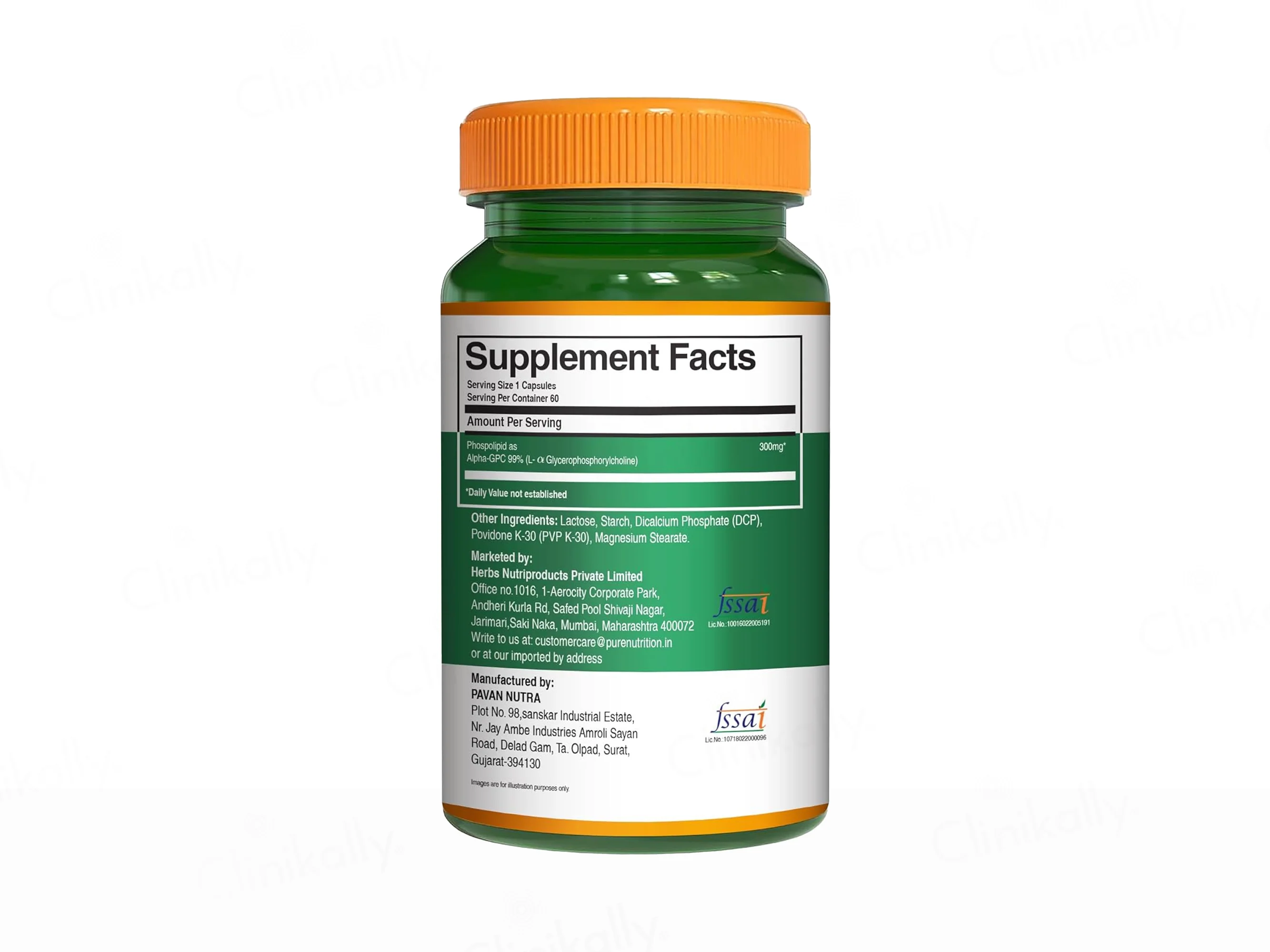 Pure Nutrition Alpha-GPC 300mg Veg Capsule - Image 7