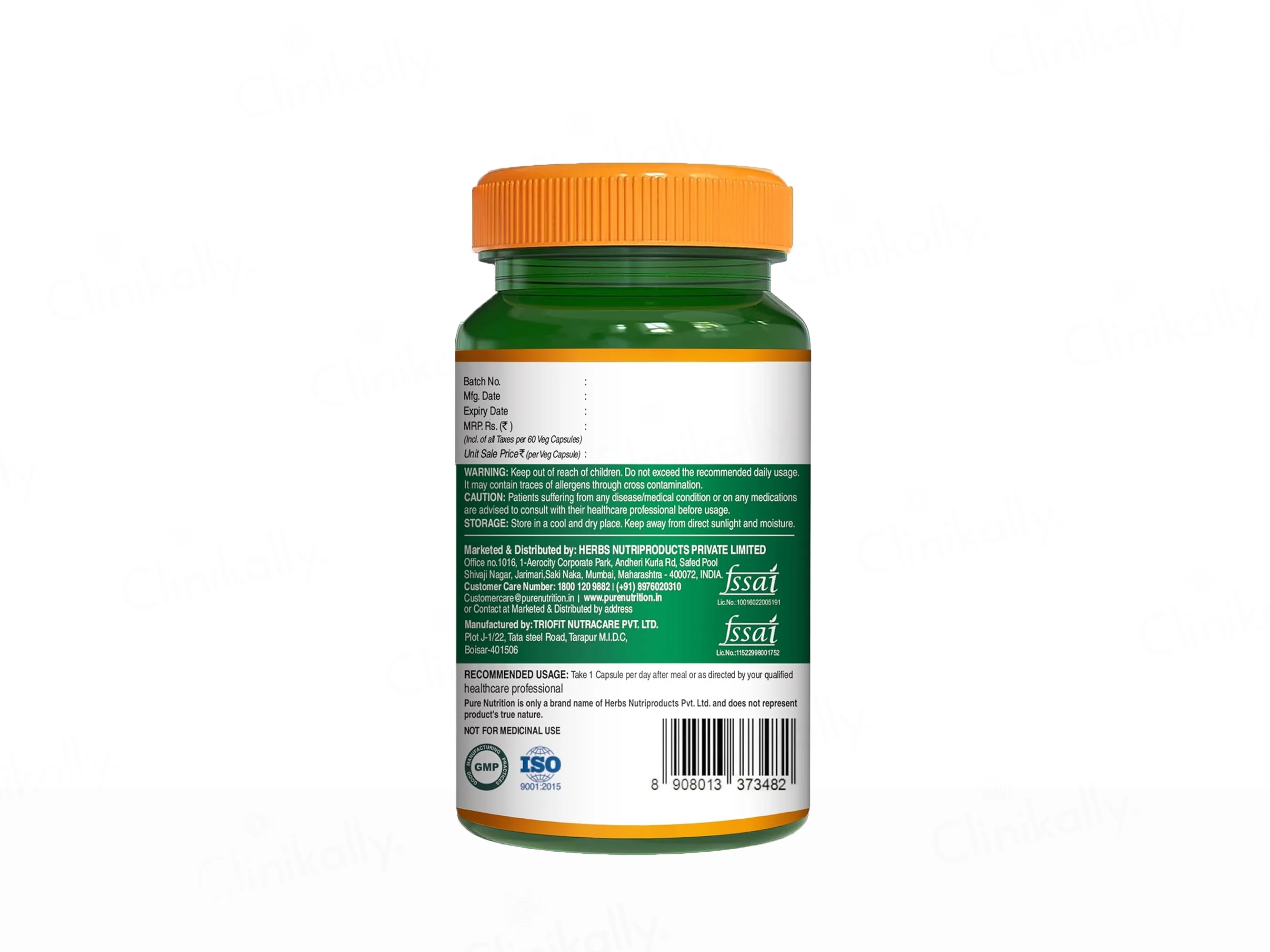 Pure Nutrition B-Complex Health Supplement Veg Tablet - Image 8