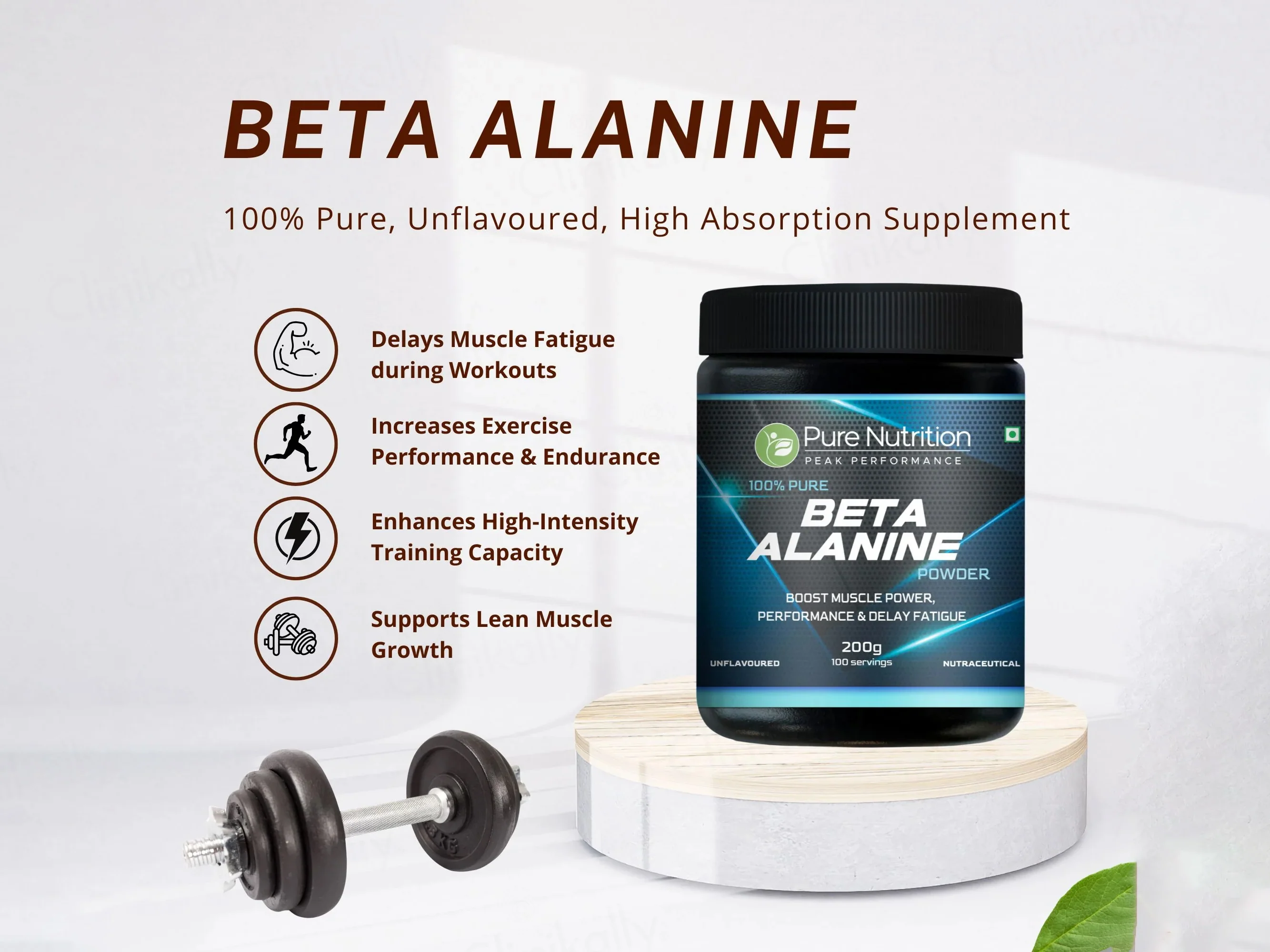 Pure Nutrition Beta Alanine Nutraceutical Powder - Unflavoured - Image 2