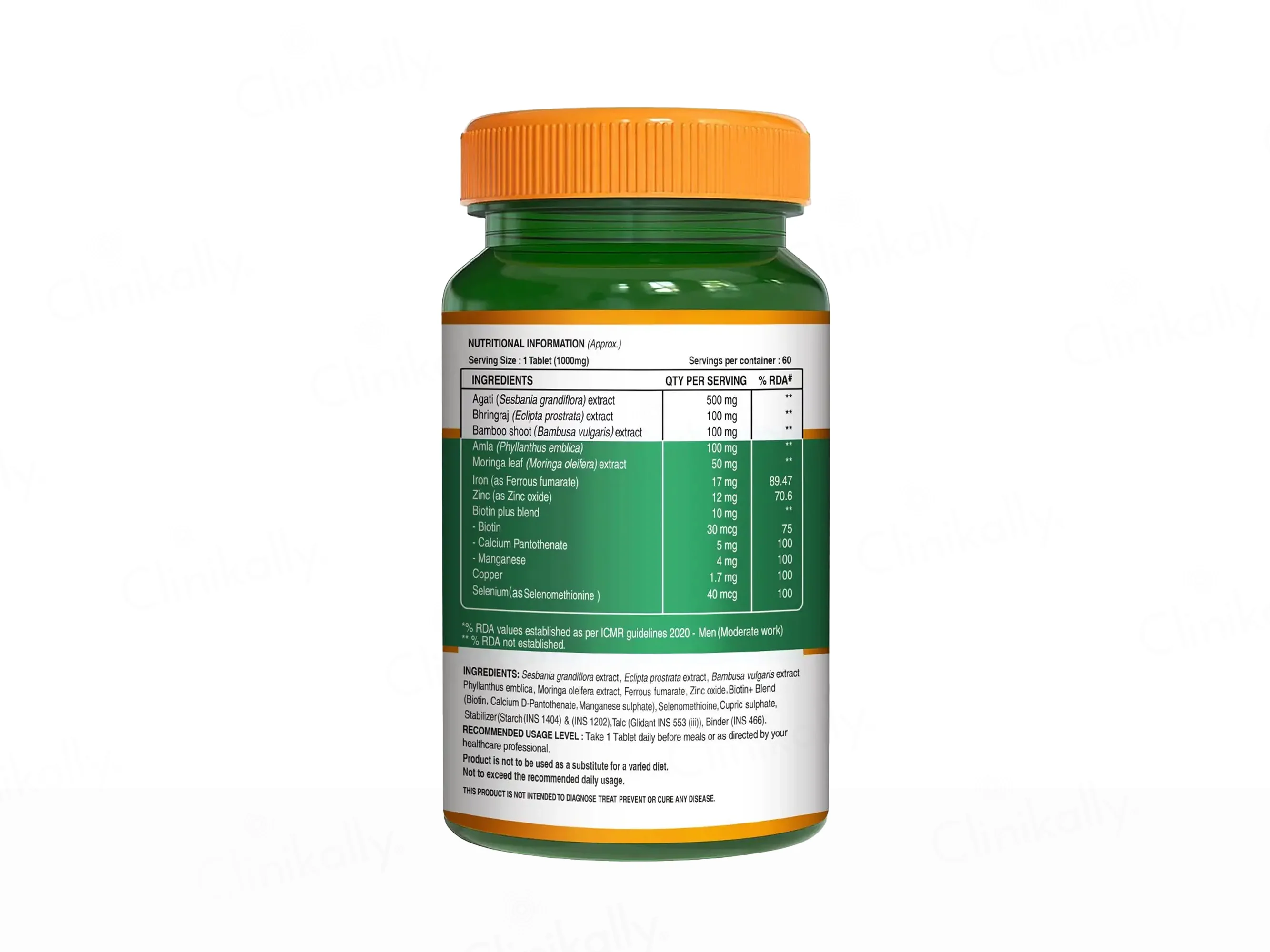 Pure Nutrition Biotin 1000mg With Sesbania Extract Veg Tablet - Image 2