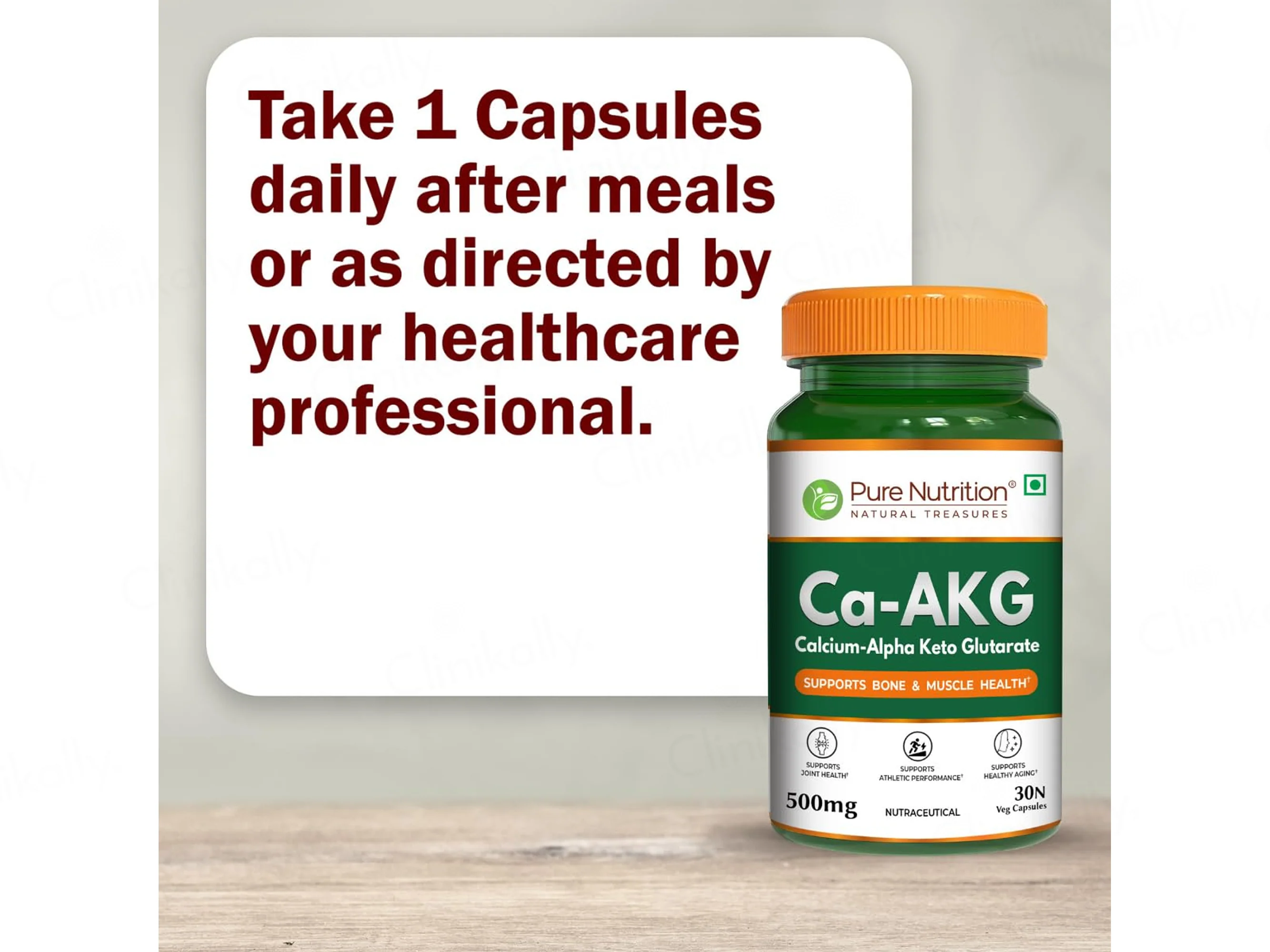 Pure Nutrition Ca-AKG 500mg Veg Capsule - Image 6