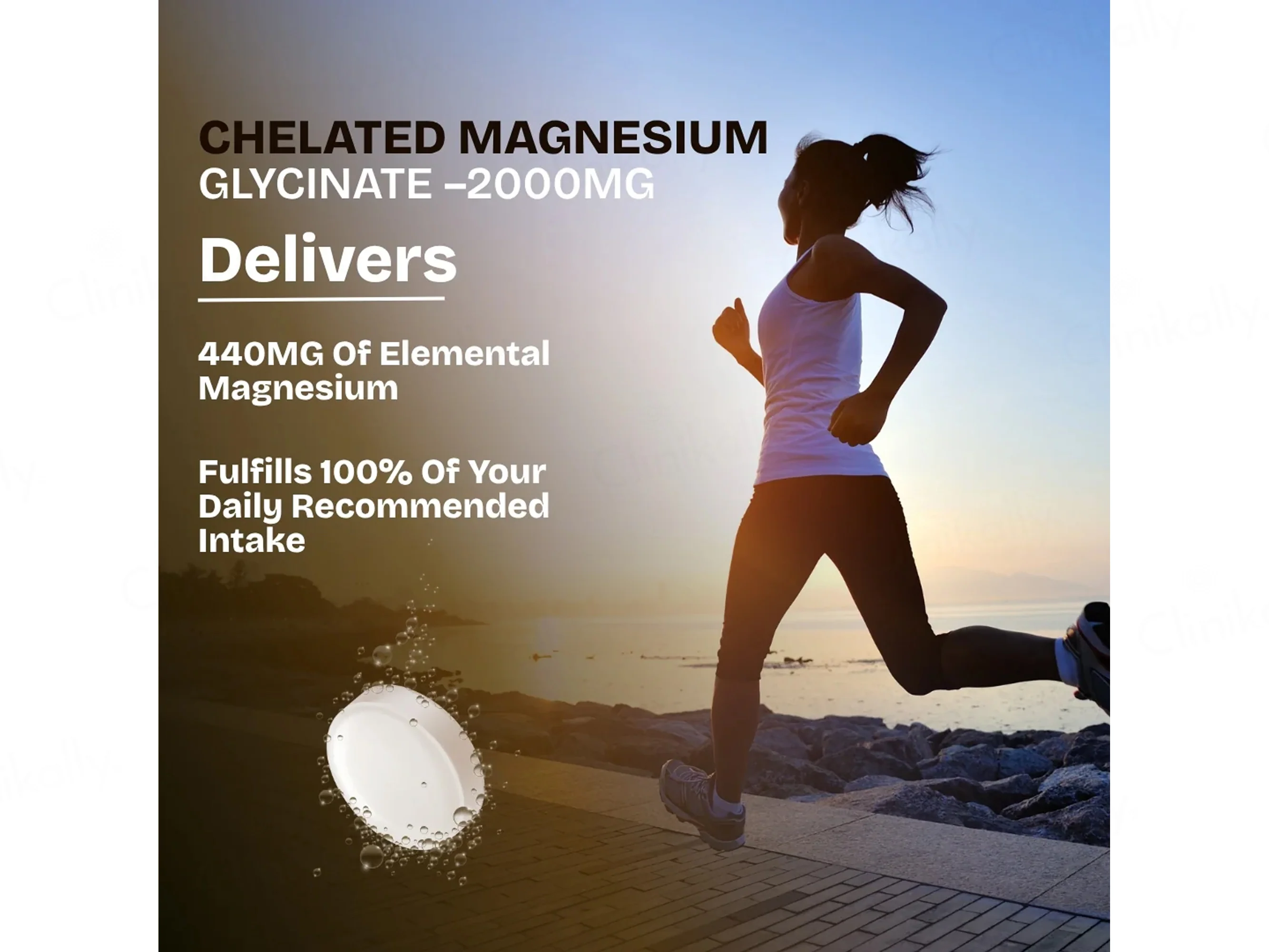Pure Nutrition Chelated Magnesium Glycinate Veg Tablet - Image 4