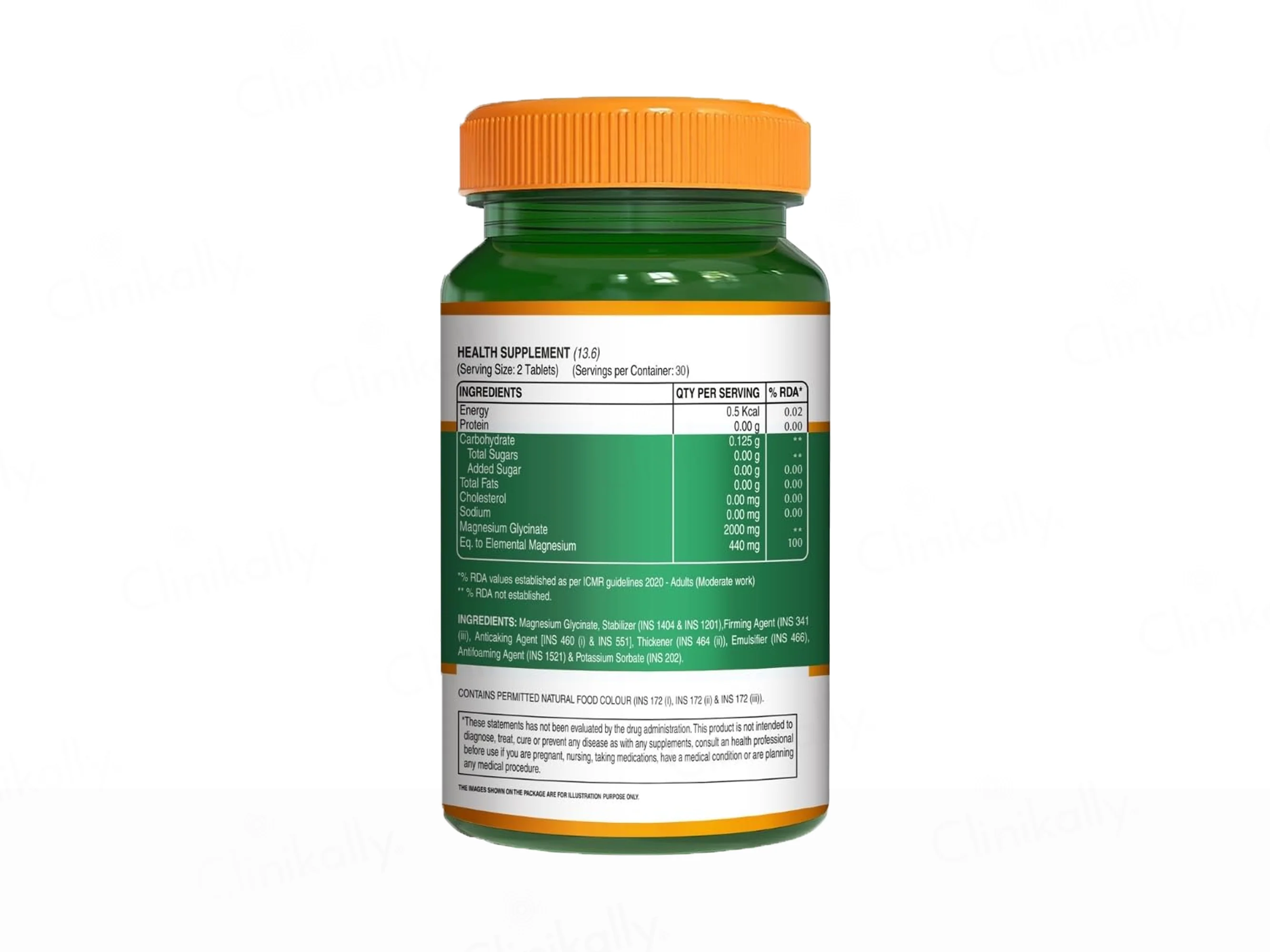 Pure Nutrition Chelated Magnesium Glycinate Veg Tablet - Image 6