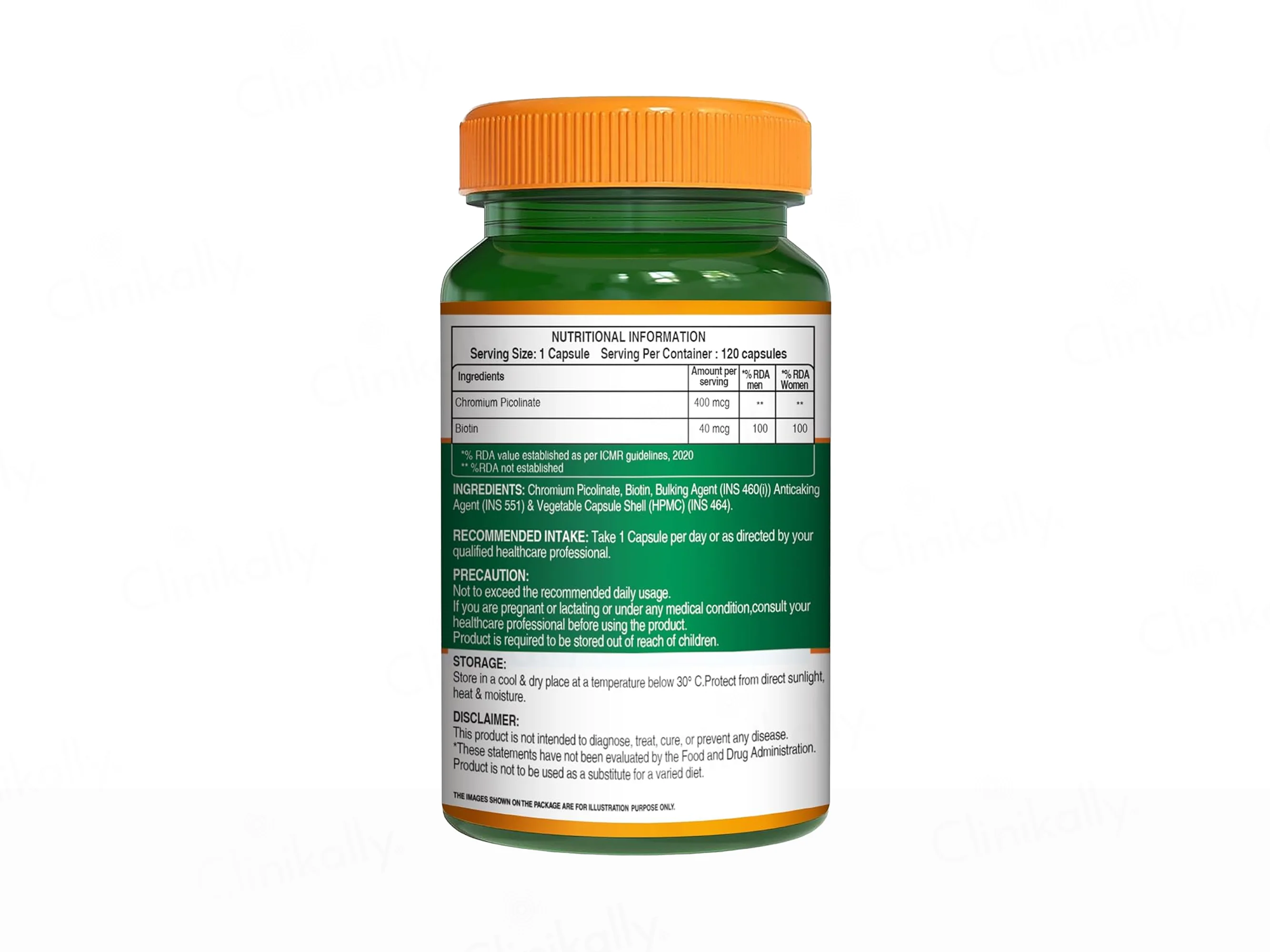 Pure Nutrition Chromium Picolinate 400mcg Veg Capsule - Image 7
