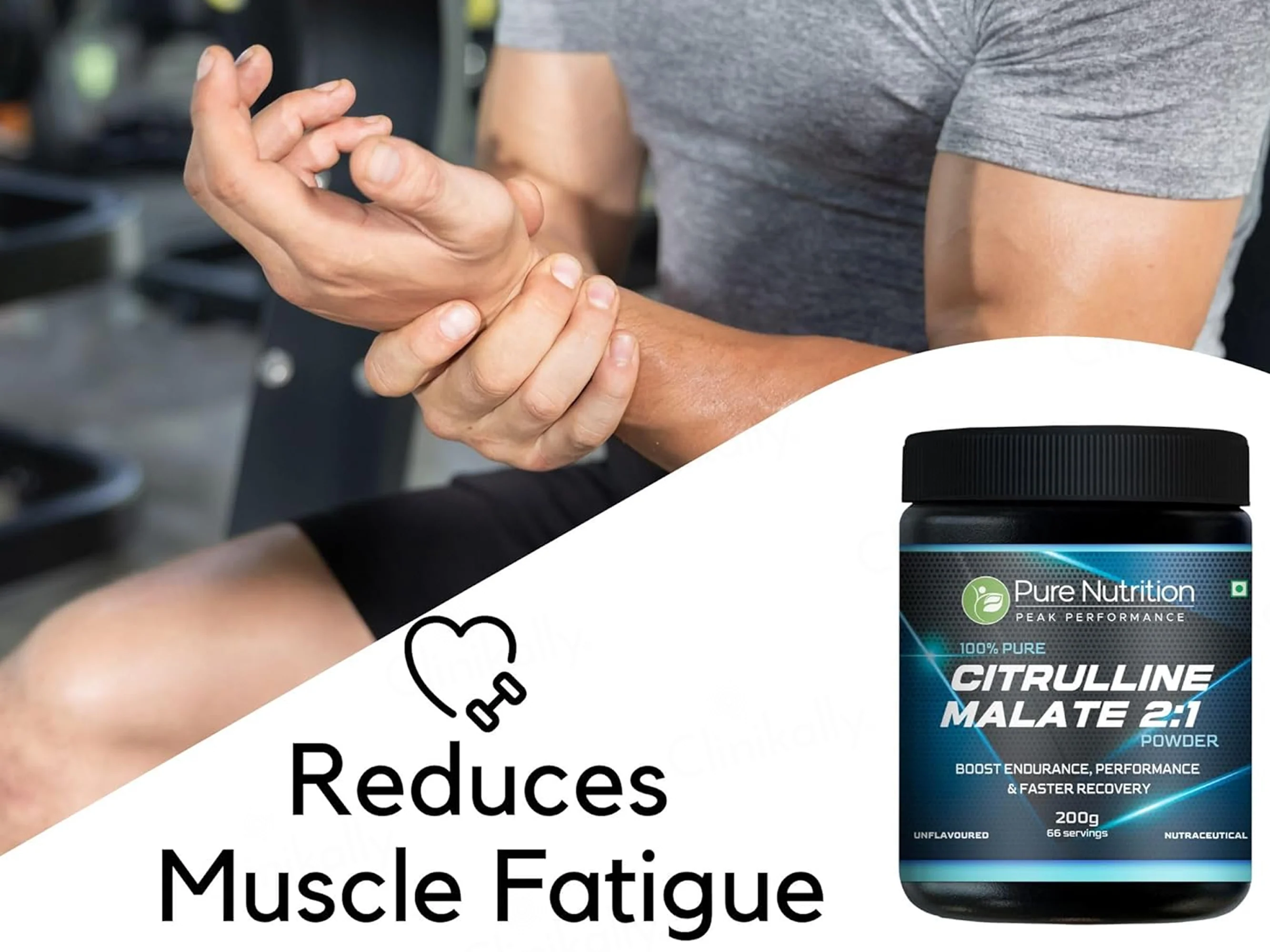 Pure Nutrition Citrulline Malate 2:1 Nutraceutical Powder - Unflavoured - Image 5