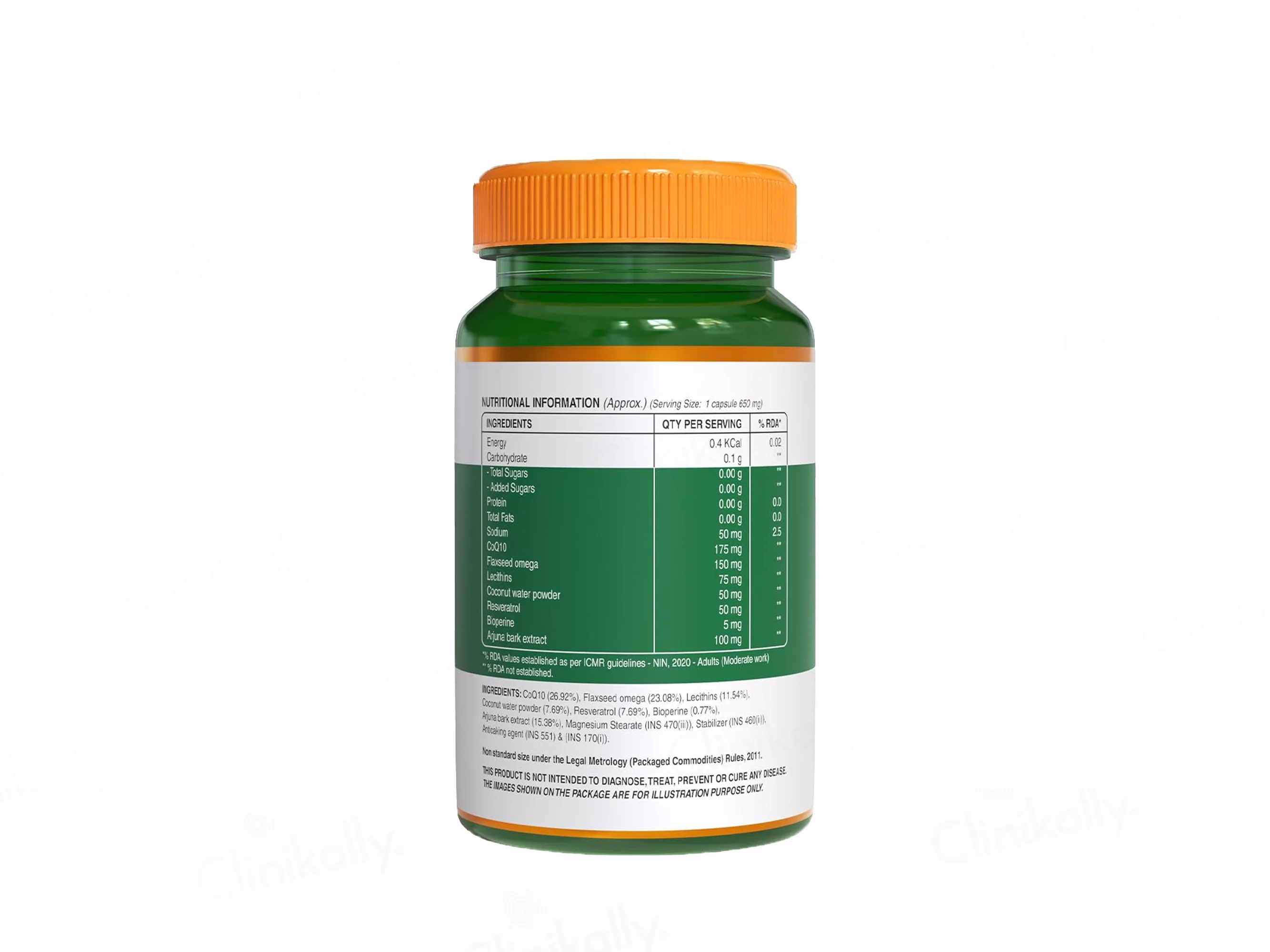 Pure Nutrition CoQ10 175mg With Piperine Veg Capsule - Image 6