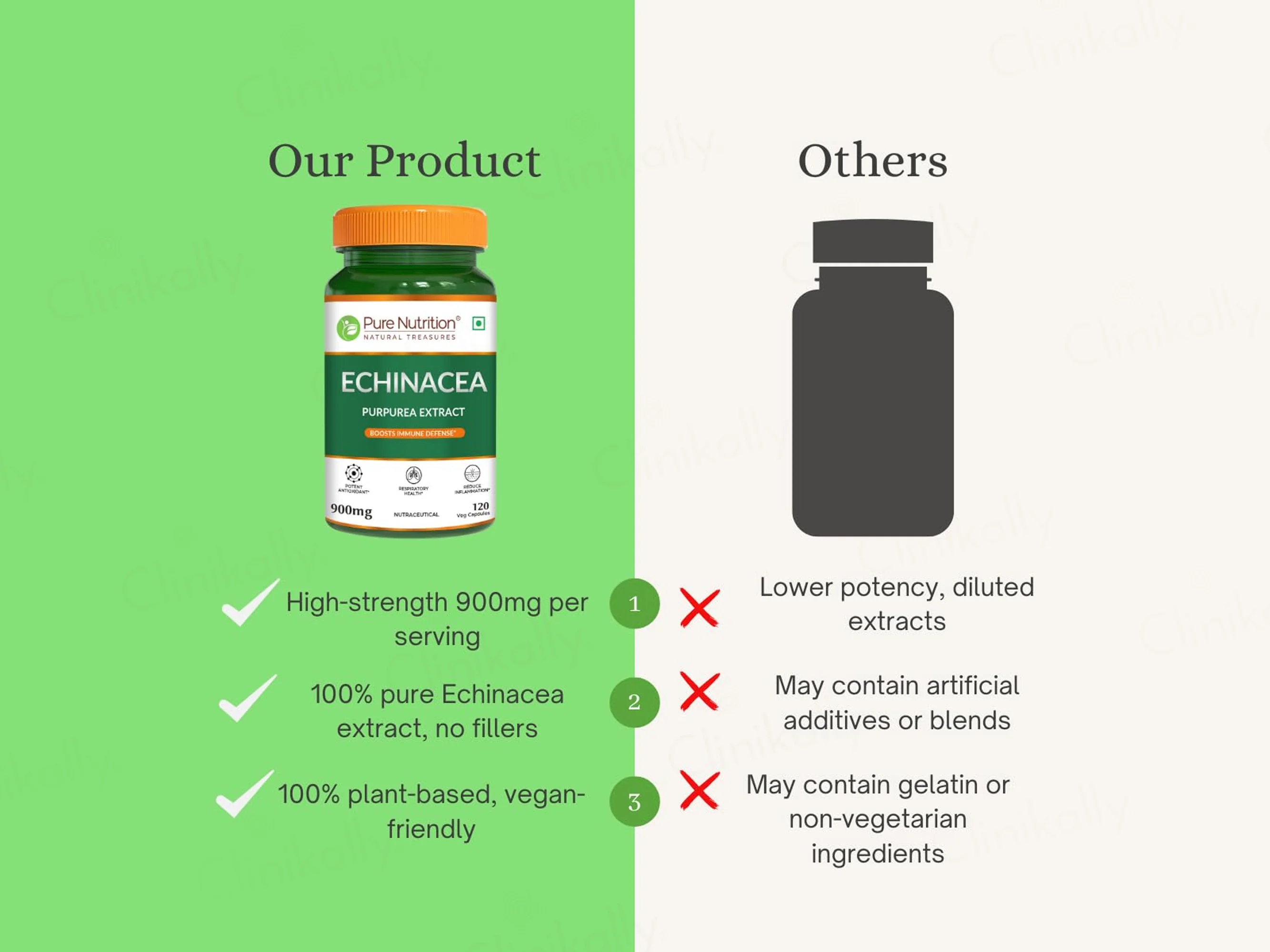Pure Nutrition Echinacea Purpurea Root Extract 900mg Veg Capsule - Image 5