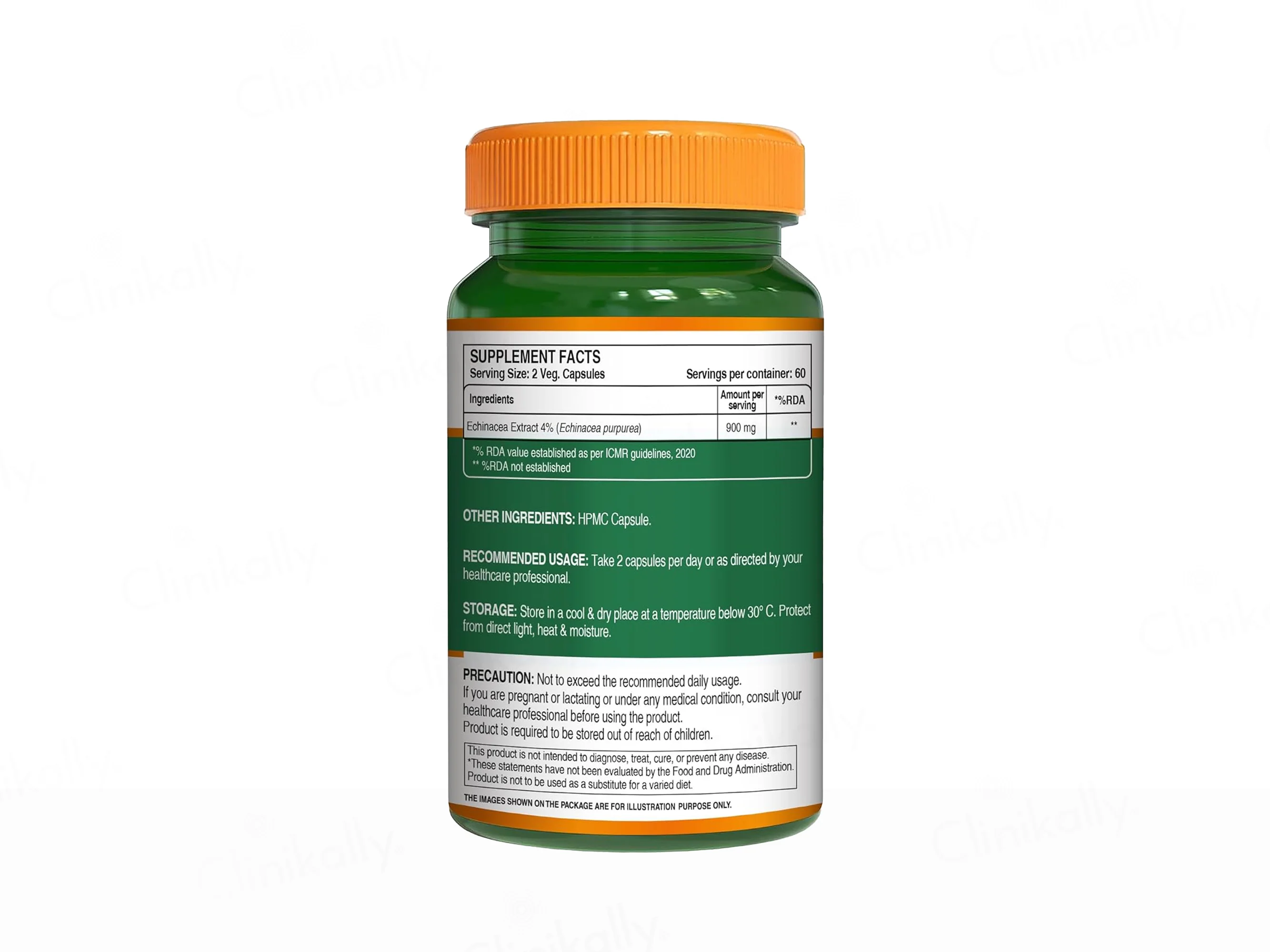 Pure Nutrition Echinacea Purpurea Root Extract 900mg Veg Capsule - Image 6